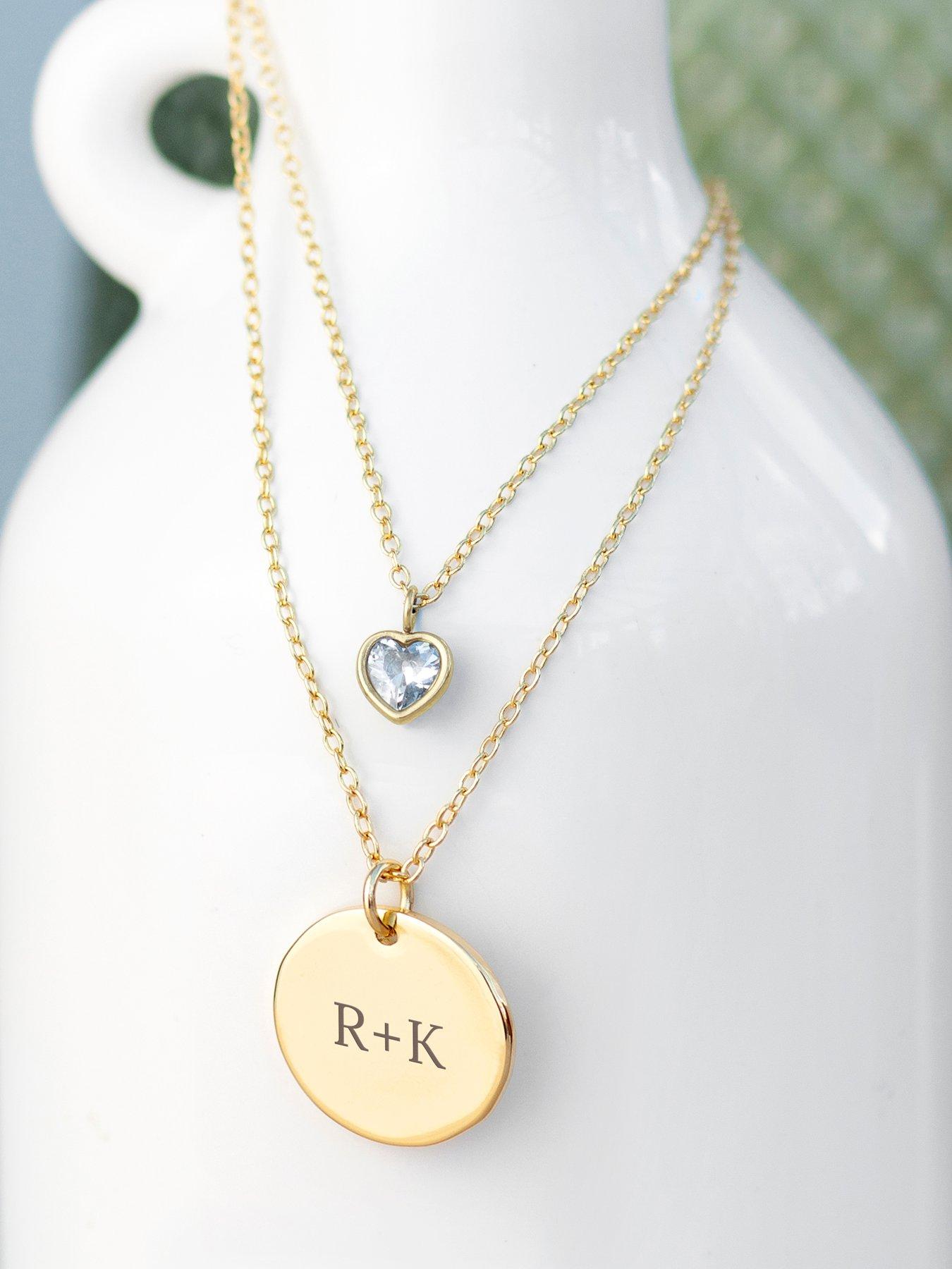 treat-republic-personalised-layered-crystal-heart-and-disc-necklace-in-goldback