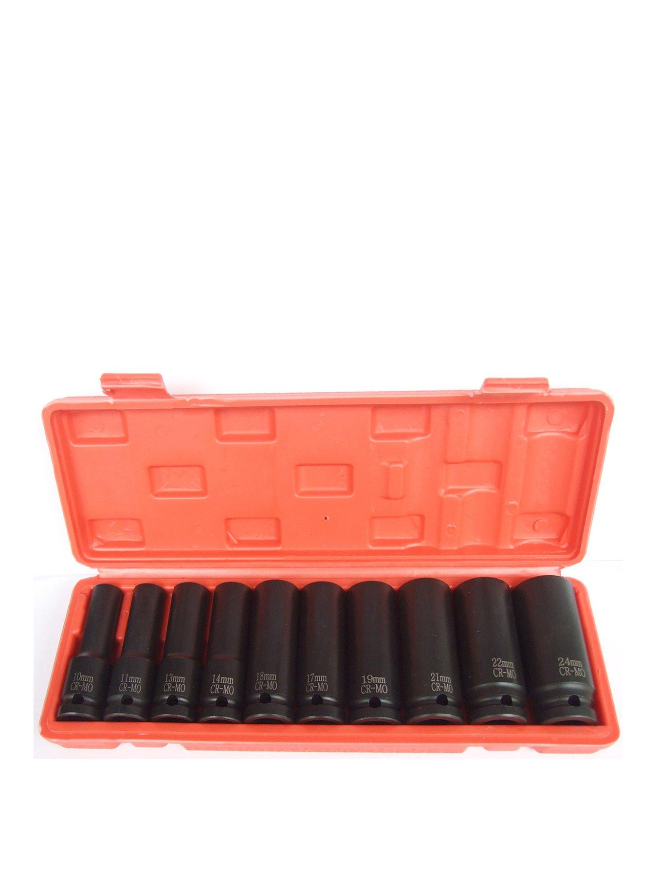 Image 1 of 1 of Hilka Tools 10 pce 1/2" Deep Impact Socket Set Metric