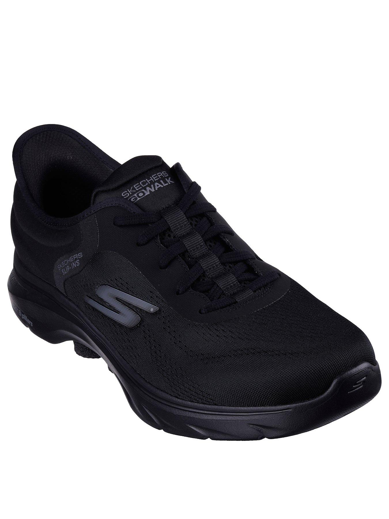 skechers-skechers-slip-ins-go-walk-7-lace-up-trainers-blackstillFront