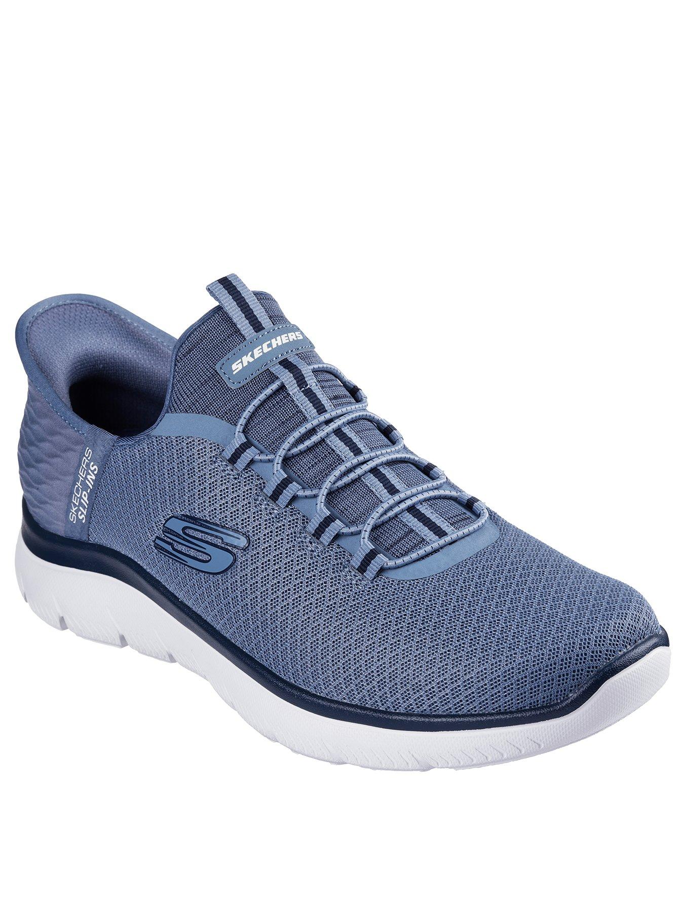 skechers-skechers-summits-slip-ins-trainers-bluestillFront