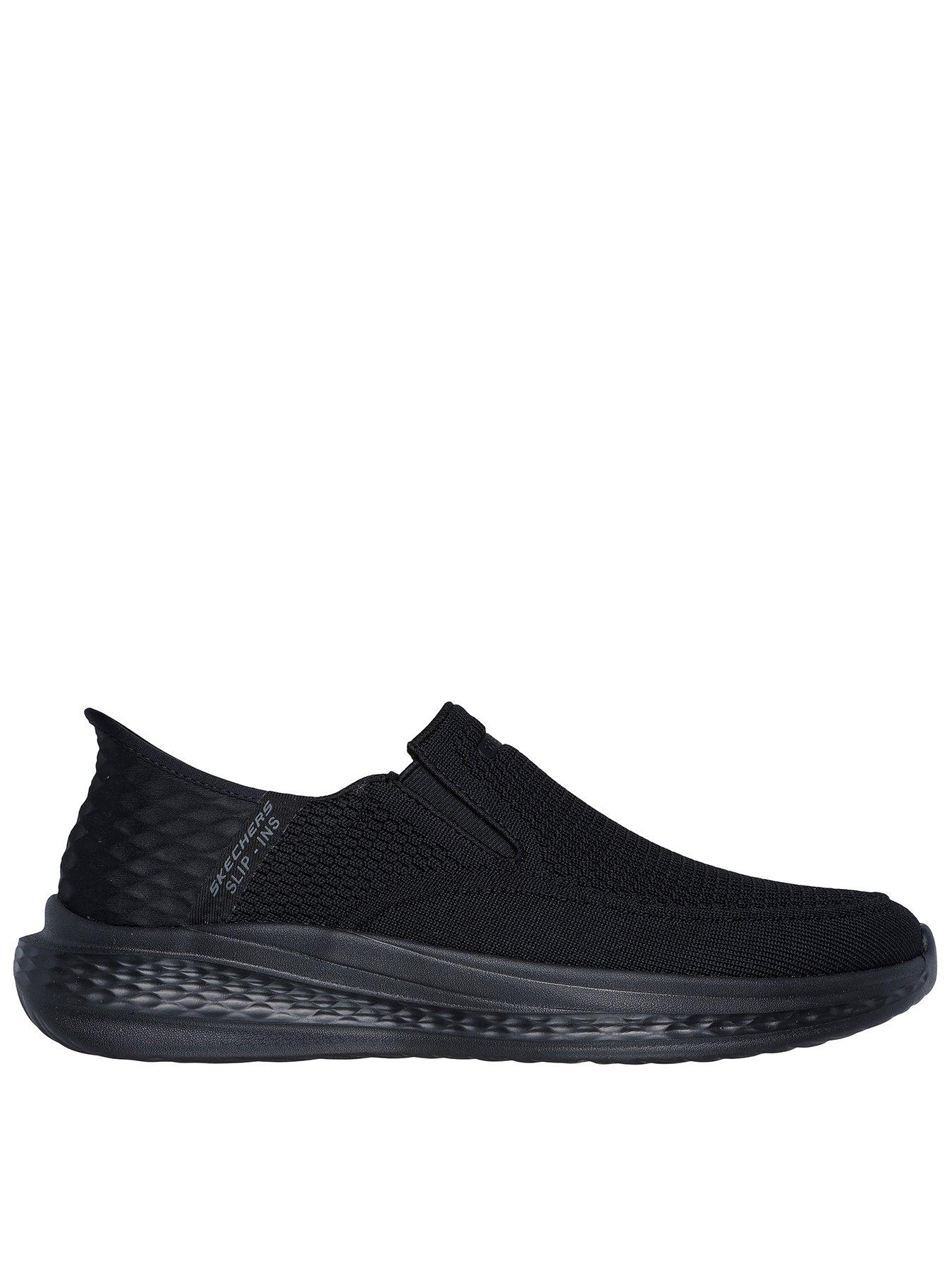 Skechers Slip-Ins Slade Dual Gore Trainers - Knitted Mesh Black