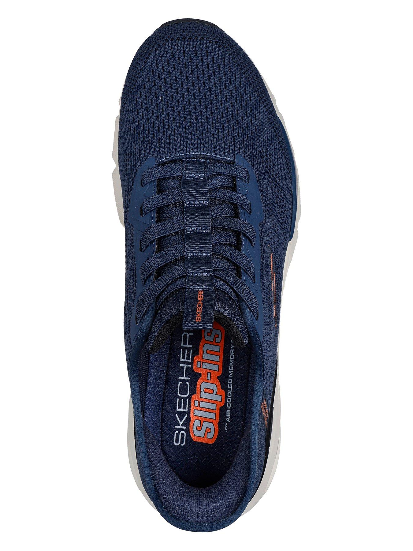 skechers-skechers-slip-ins-skech-air-trainers-navy-knitsyntheticorange-trimoutfit