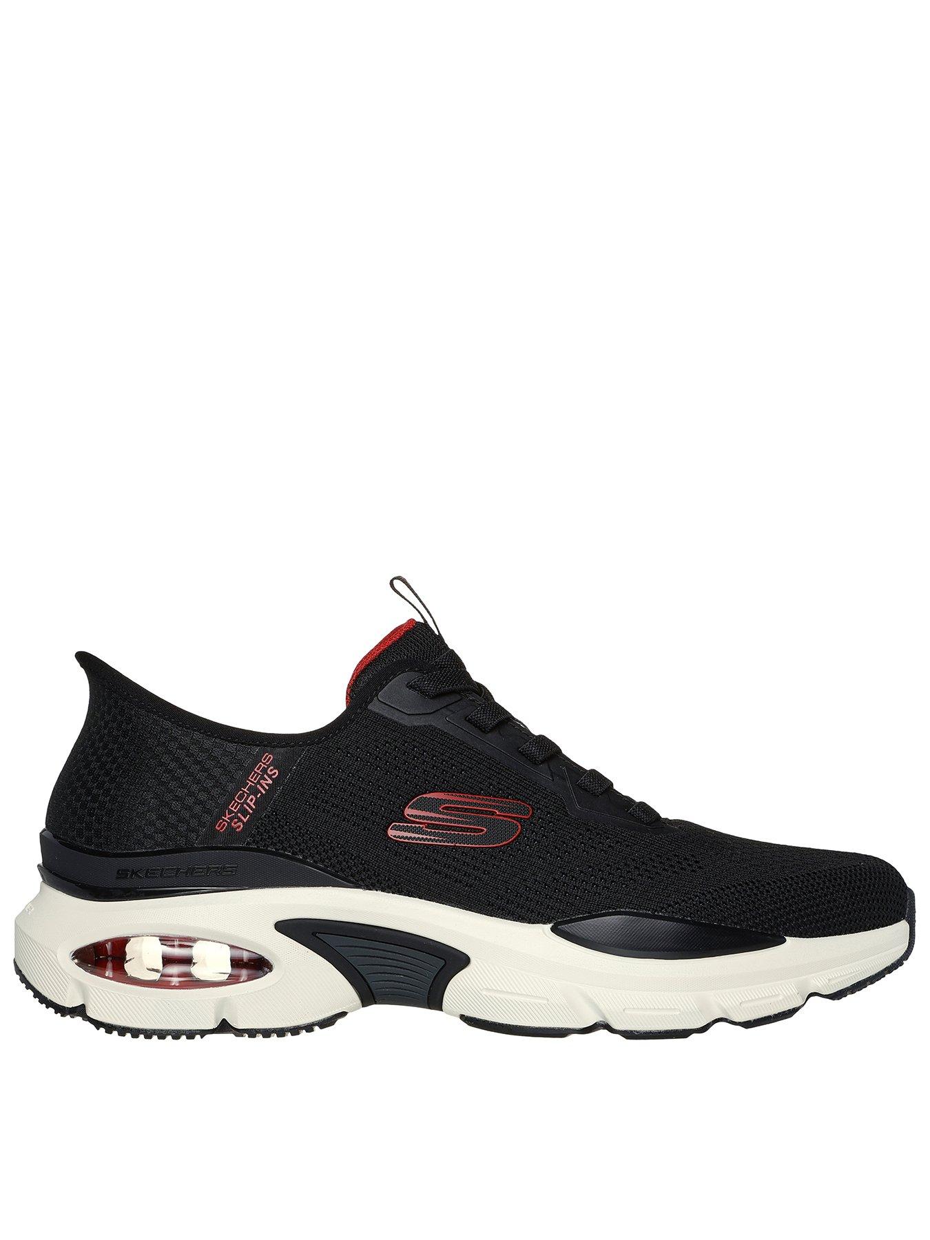 skechers-skechers-slip-ins-skech-air-trainers-black-knitsyntheticred-trimfront