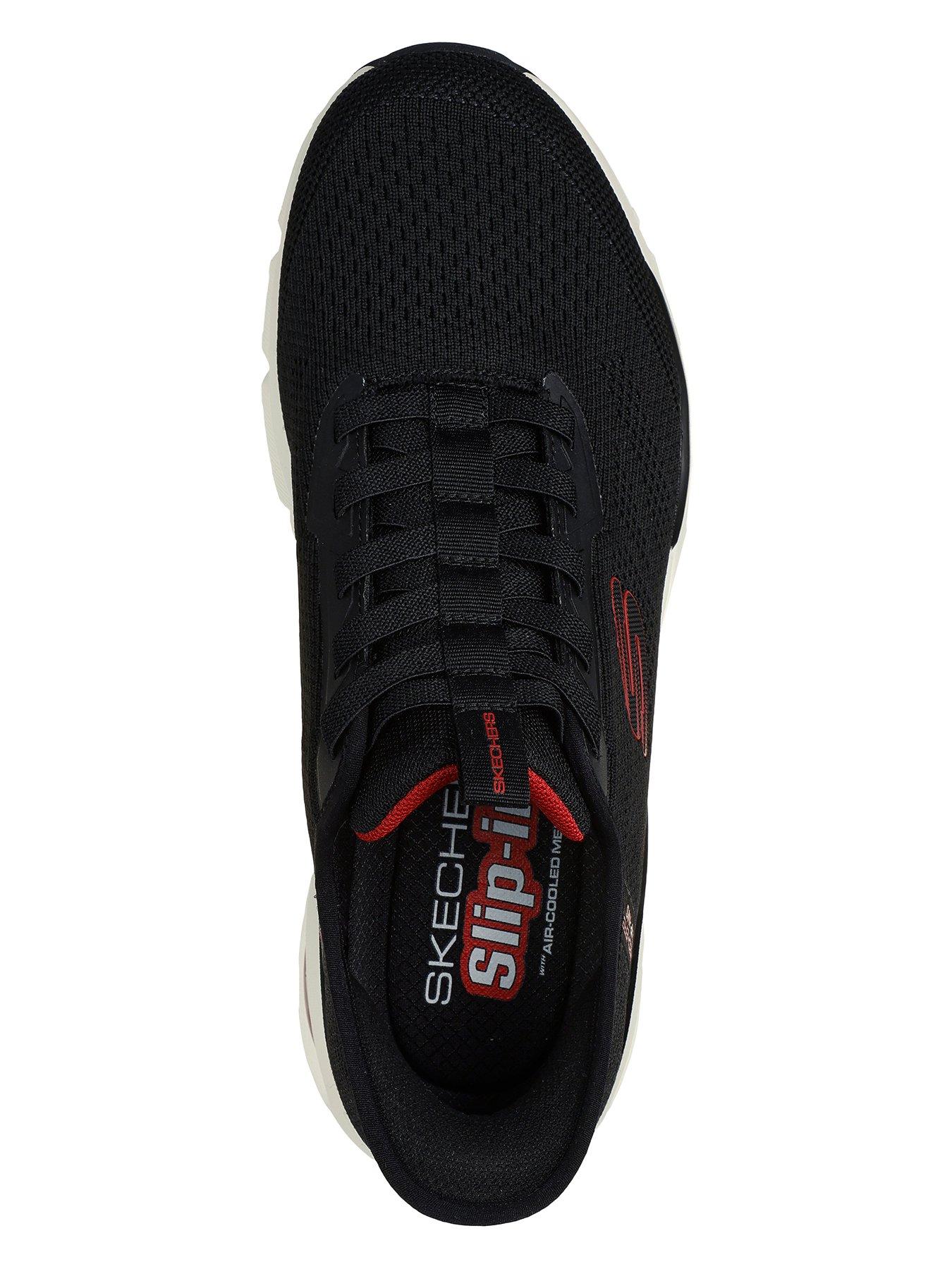 skechers-skechers-slip-ins-skech-air-trainers-black-knitsyntheticred-trimoutfit