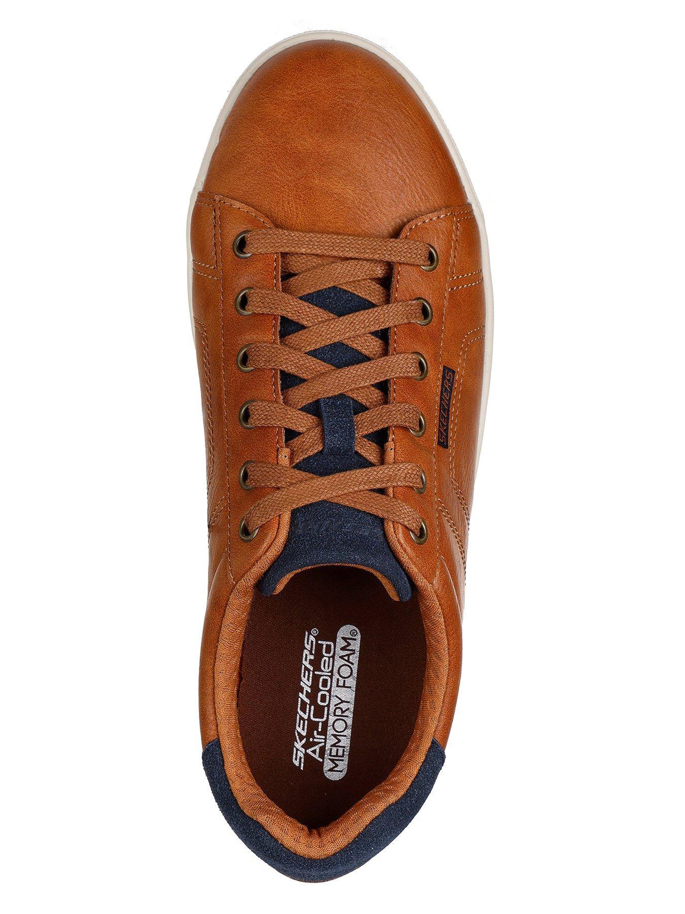 skechers-skechers-cavell-6-eyelet-lace-up-shoes-luggage-brownoutfit