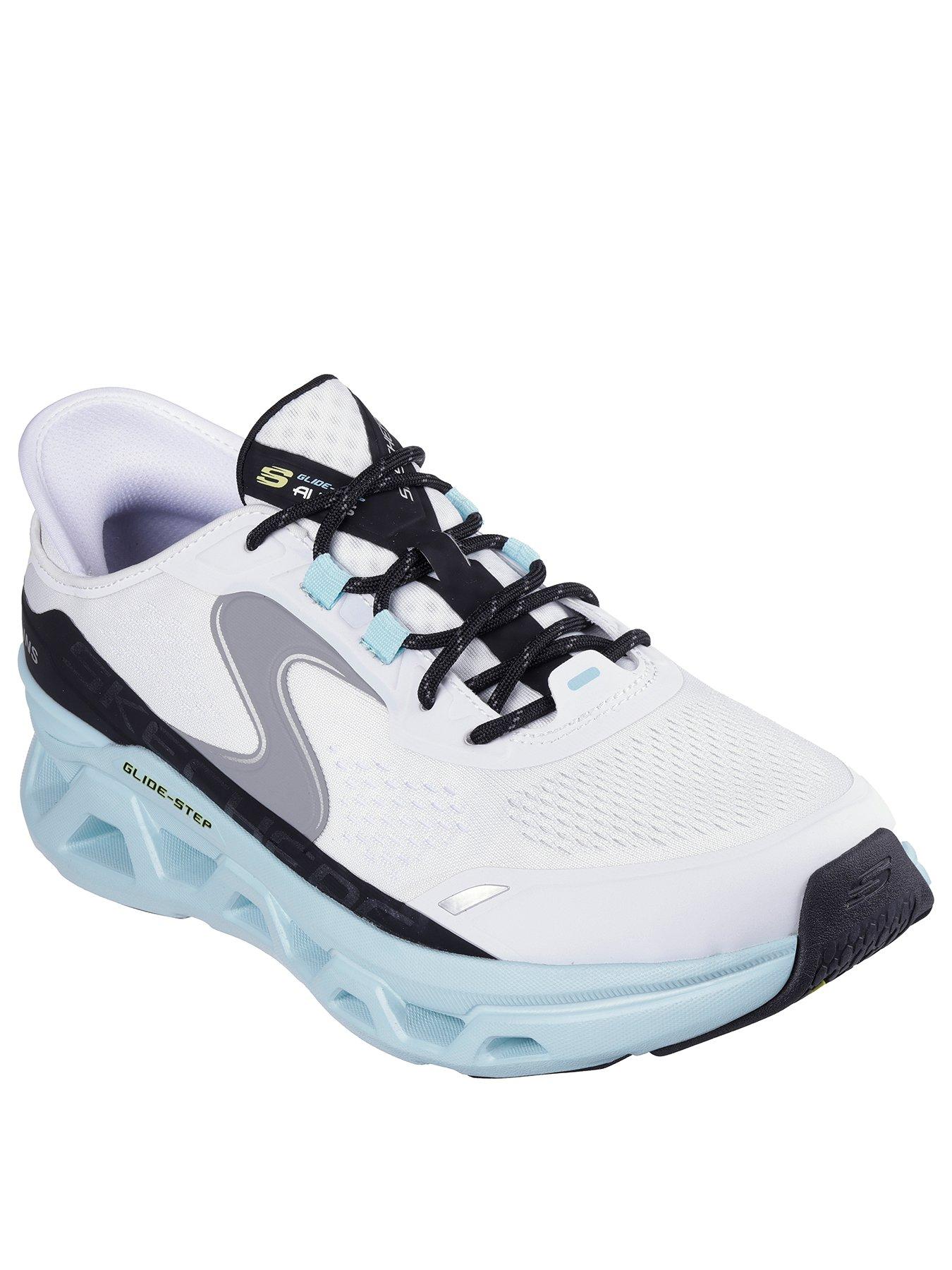 skechers-skechers-glide-step-slip-ins-lace-up-trainers-whitestillFront