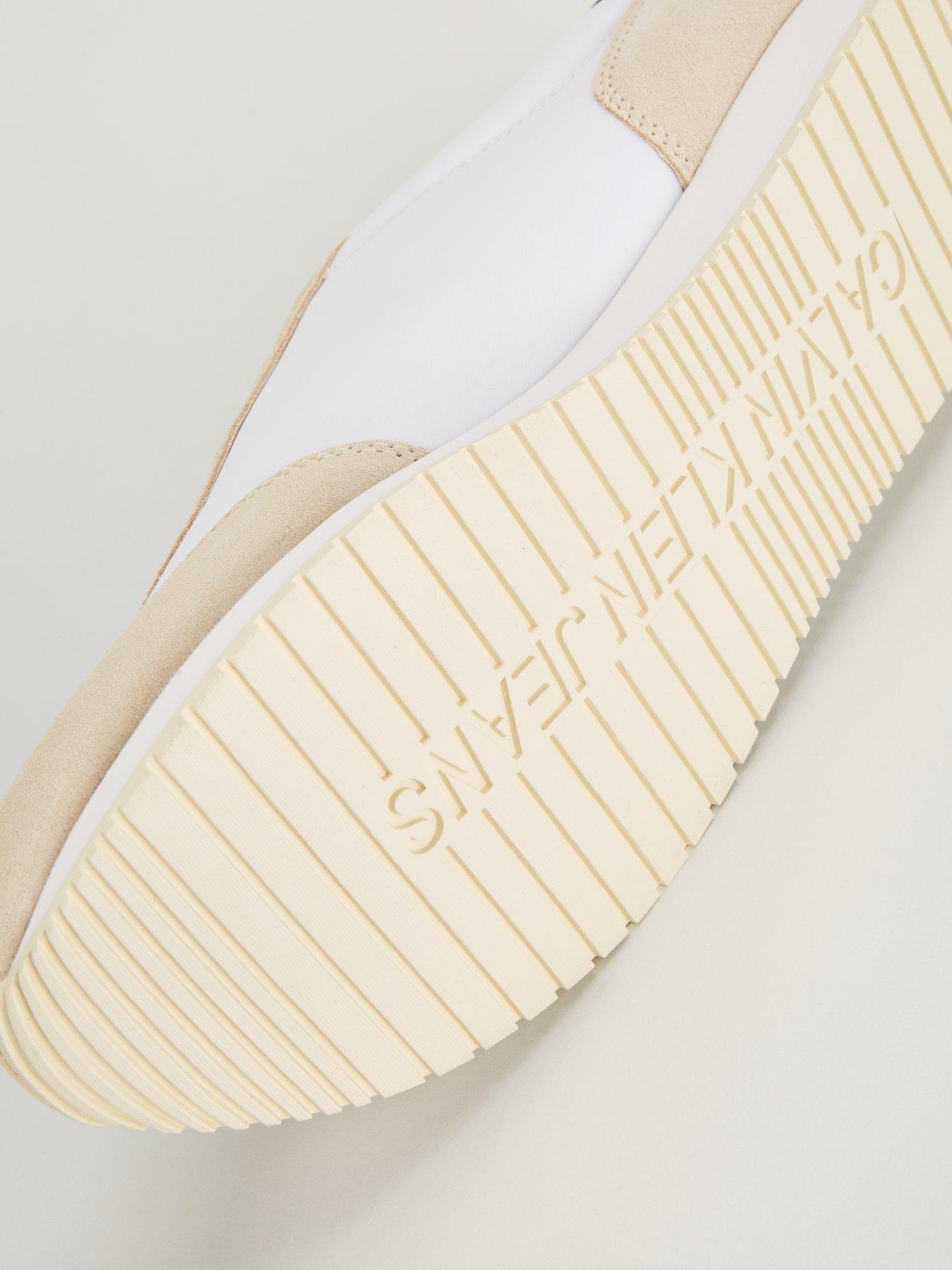 Image 7 of 7 of Calvin Klein Jeans Calvin Klein Jeans Suede/Nylon Lace Retro Runner - White