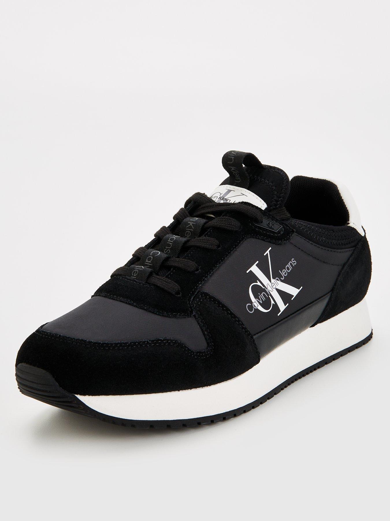 calvin-klein-jeans-calvin-klein-jeans-nylonleather-sock-retro-lace-runner-blackwhitestillFront