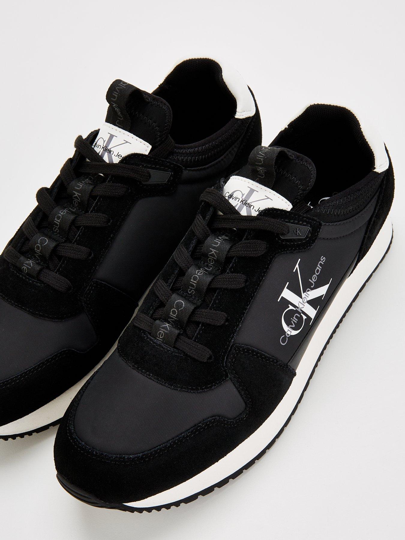 calvin-klein-jeans-calvin-klein-jeans-nylonleather-sock-retro-lace-runner-blackwhiteoutfit