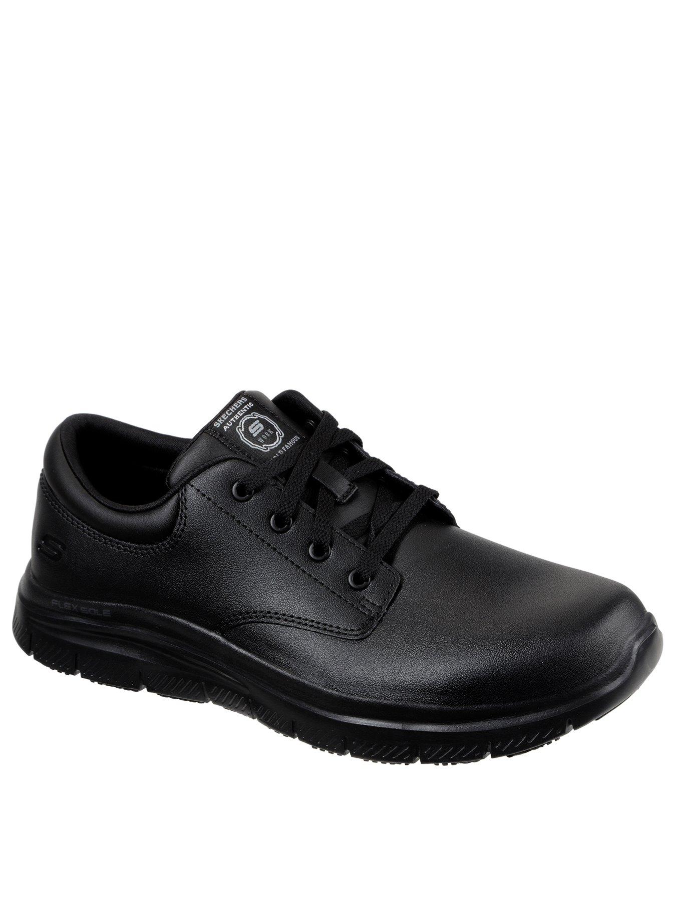 skechers-skechers-work-relaxed-fit-flex-advantage-slip-resistant-trainers-blackstillFront