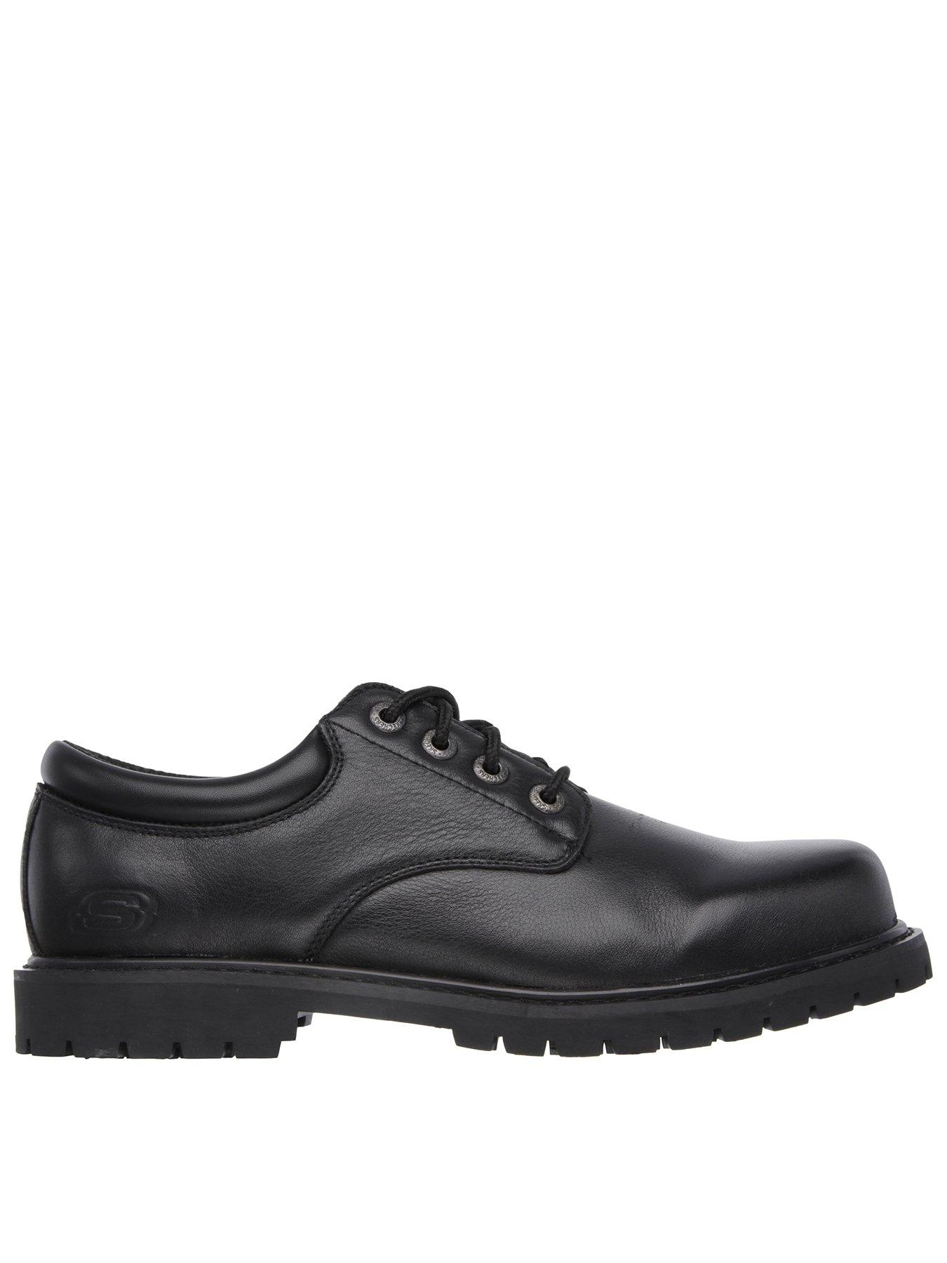 Image of Skechers Skechers Work Cottonwold Elks Derby Shoe - Black