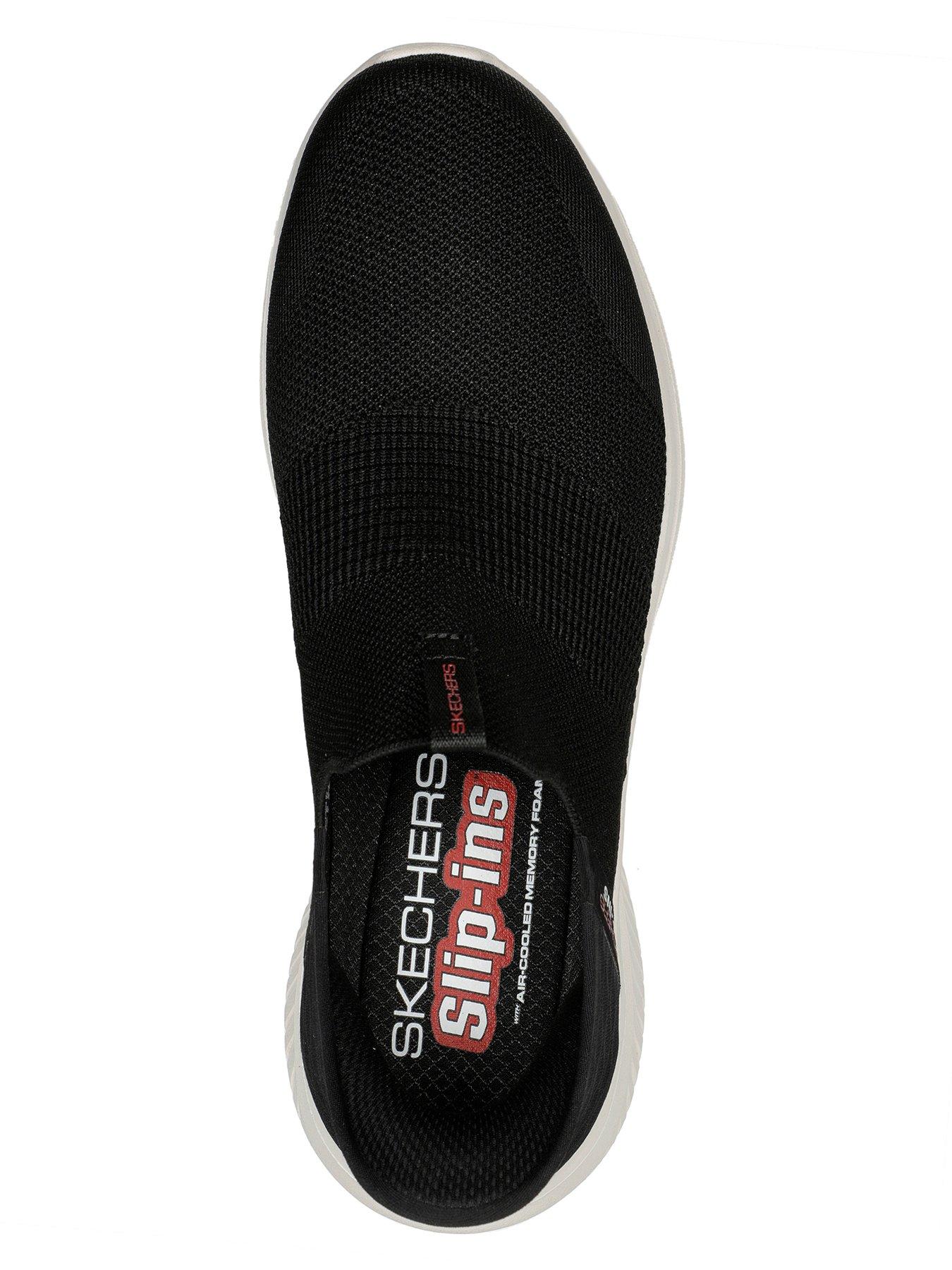 skechers-skechers-ultra-flex-slip-ins-trainers-black-knitred-trimoutfit