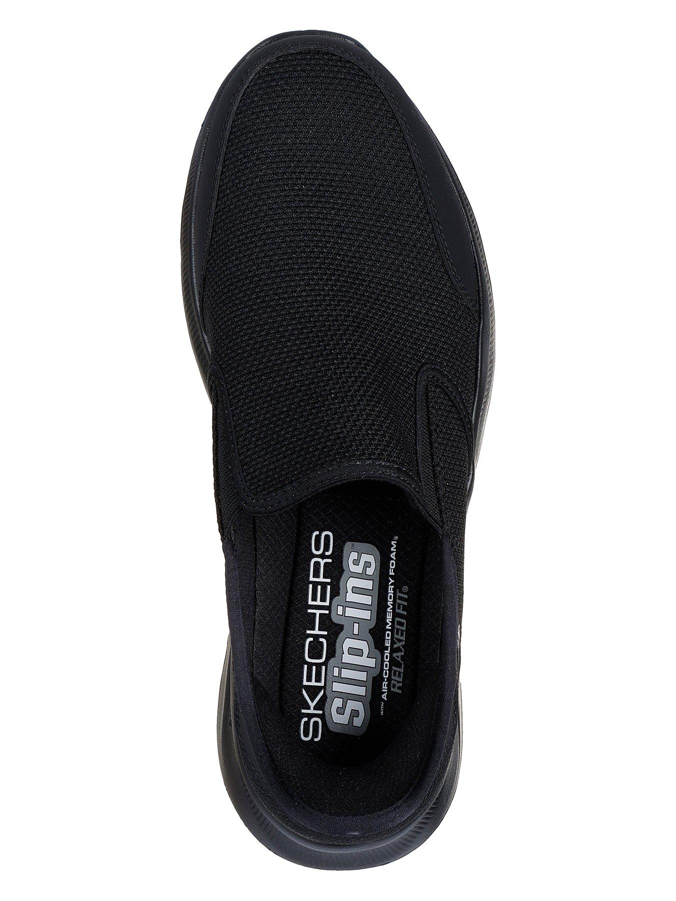 skechers-skechers-slip-ins-equalizer-relaxed-fit-trainers-black-meshoutfit