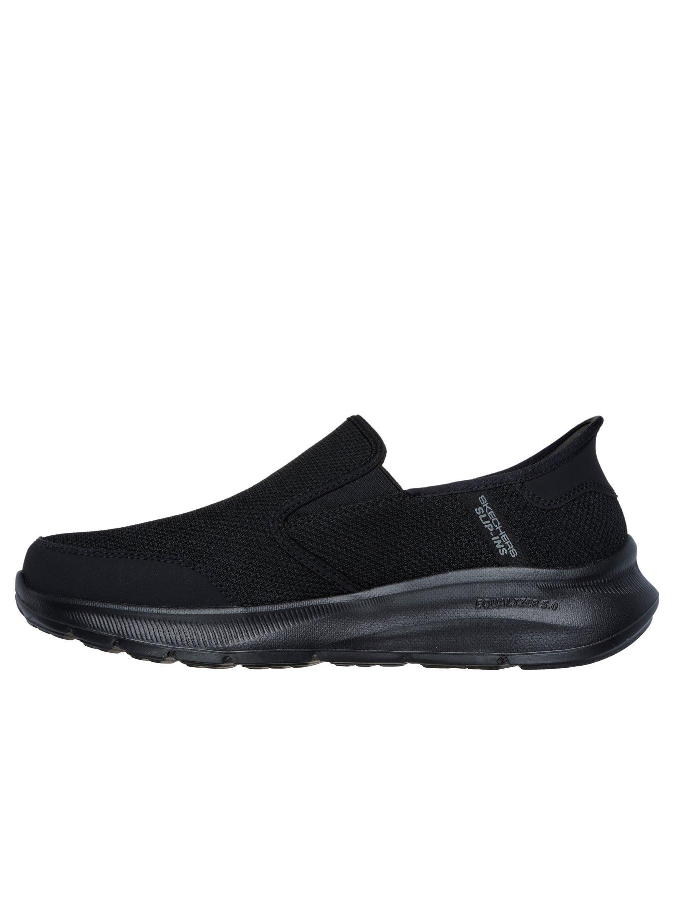 Image 5 of 5 of Skechers Skechers Slip-Ins Equalizer Relaxed Fit Trainers - Black Mesh