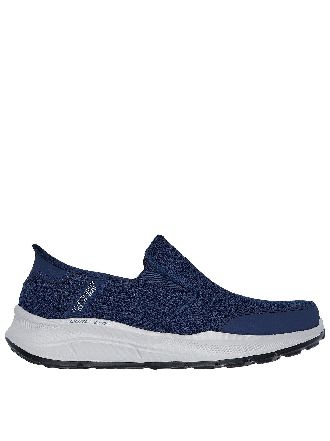 undefined Skechers Slip-Ins Equalizer Relaxed Fit Trainers - Navy Mesh