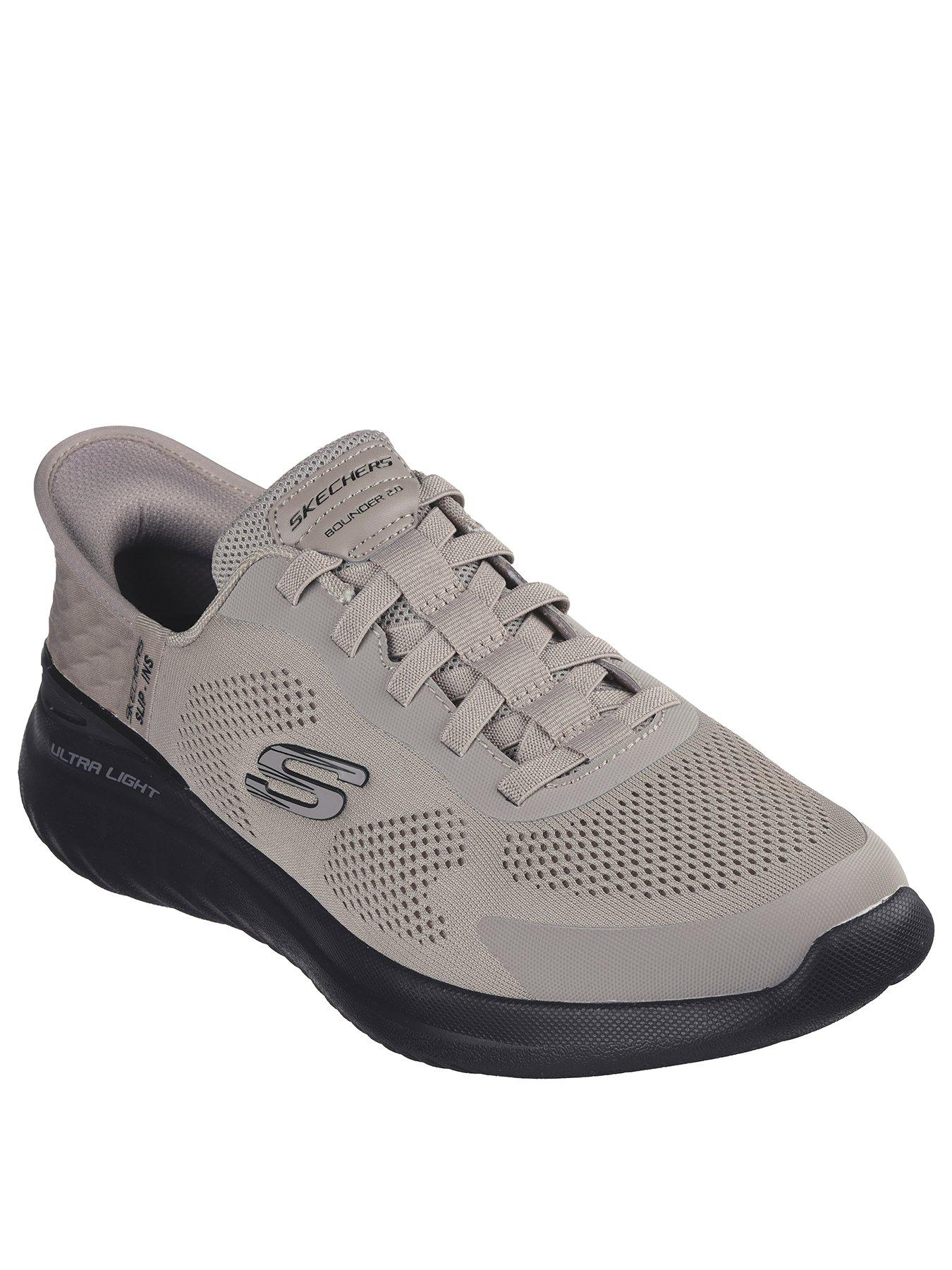 skechers-skechers-bounder-slip-ins-trainers-taupe-meshstillFront