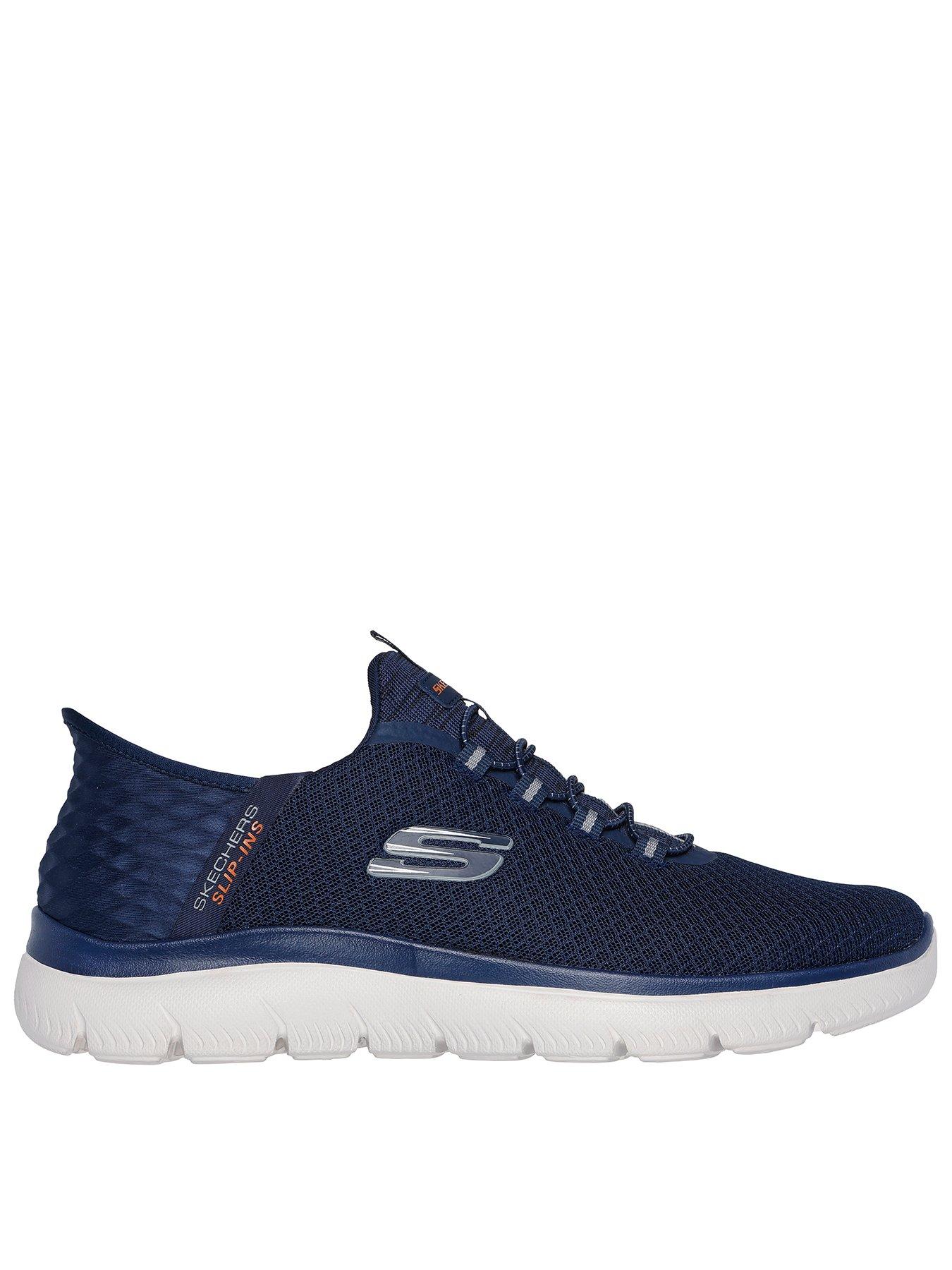 undefined Skechers Summits Slip-Ins Trainers - Navy Mesh
