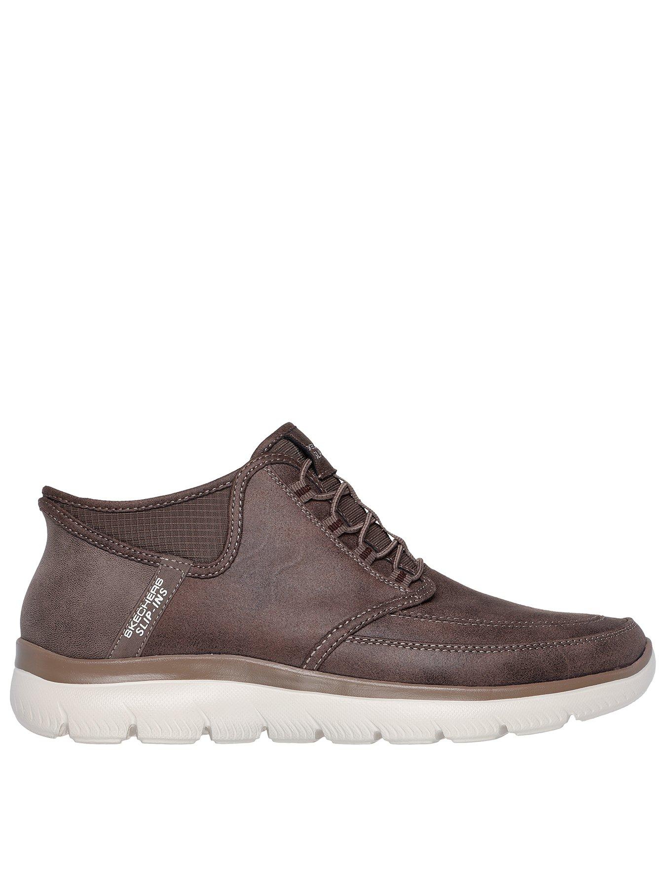 Skechers Skechers Summits Slip-Ins Bungee Lace Mid Lace Up Shoes - Chocolate Suede