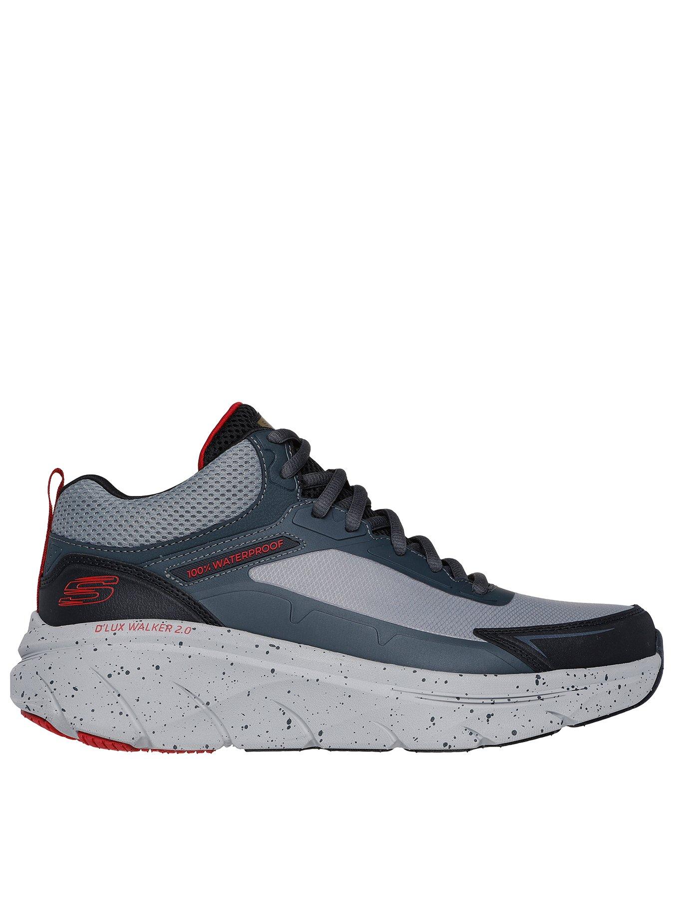 Image 1 of 5 of Skechers Skechers D'Lux Walker 100% Waterproof Mid Top Trainers - Charcoal