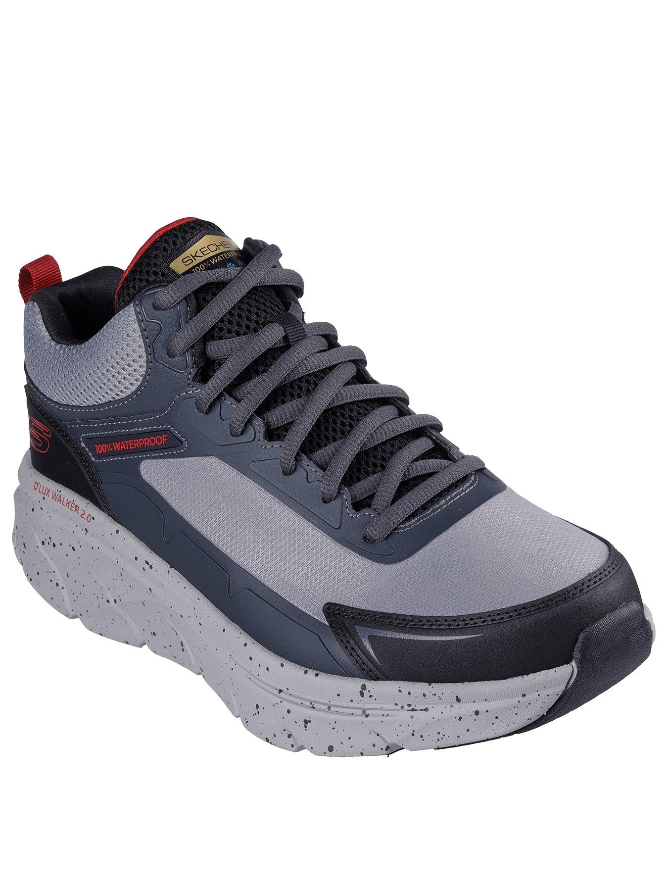 Image 2 of 5 of Skechers Skechers D'Lux Walker 100% Waterproof Mid Top Trainers - Charcoal