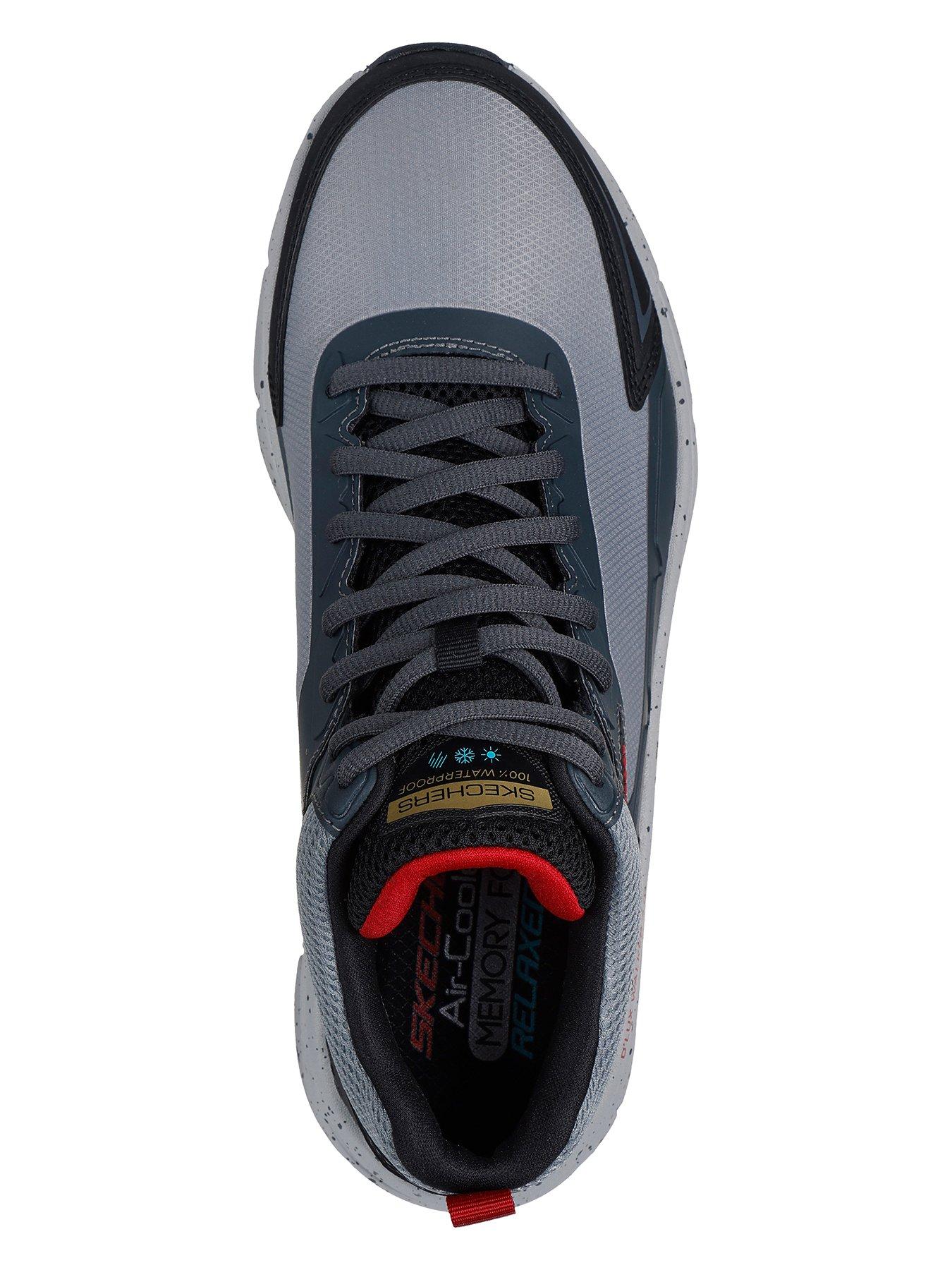 Image 3 of 5 of Skechers Skechers D'Lux Walker 100% Waterproof Mid Top Trainers - Charcoal