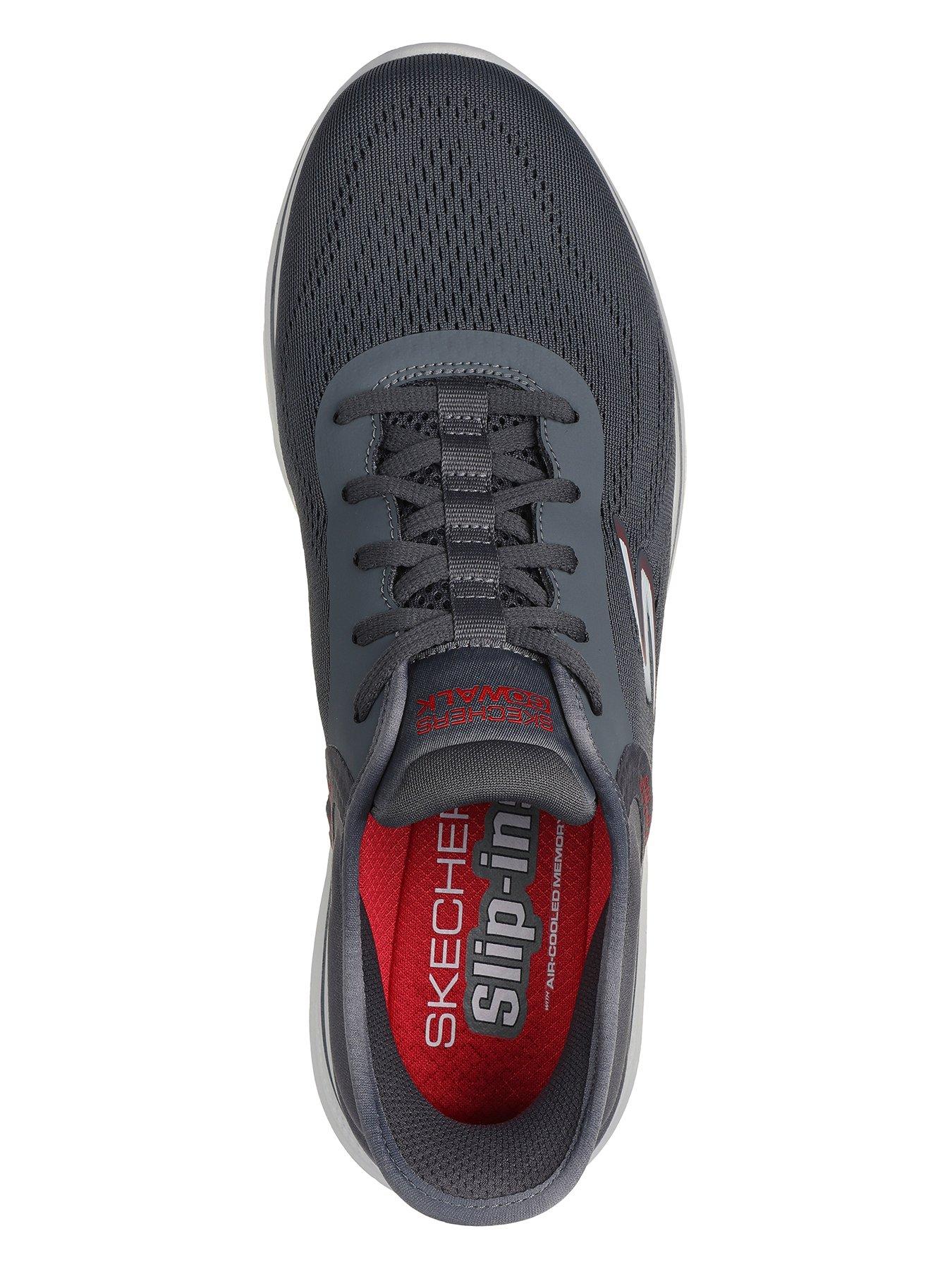 skechers-skechers-slip-ins-go-walk-7-lace-up-trainers-charcoal-and-redoutfit