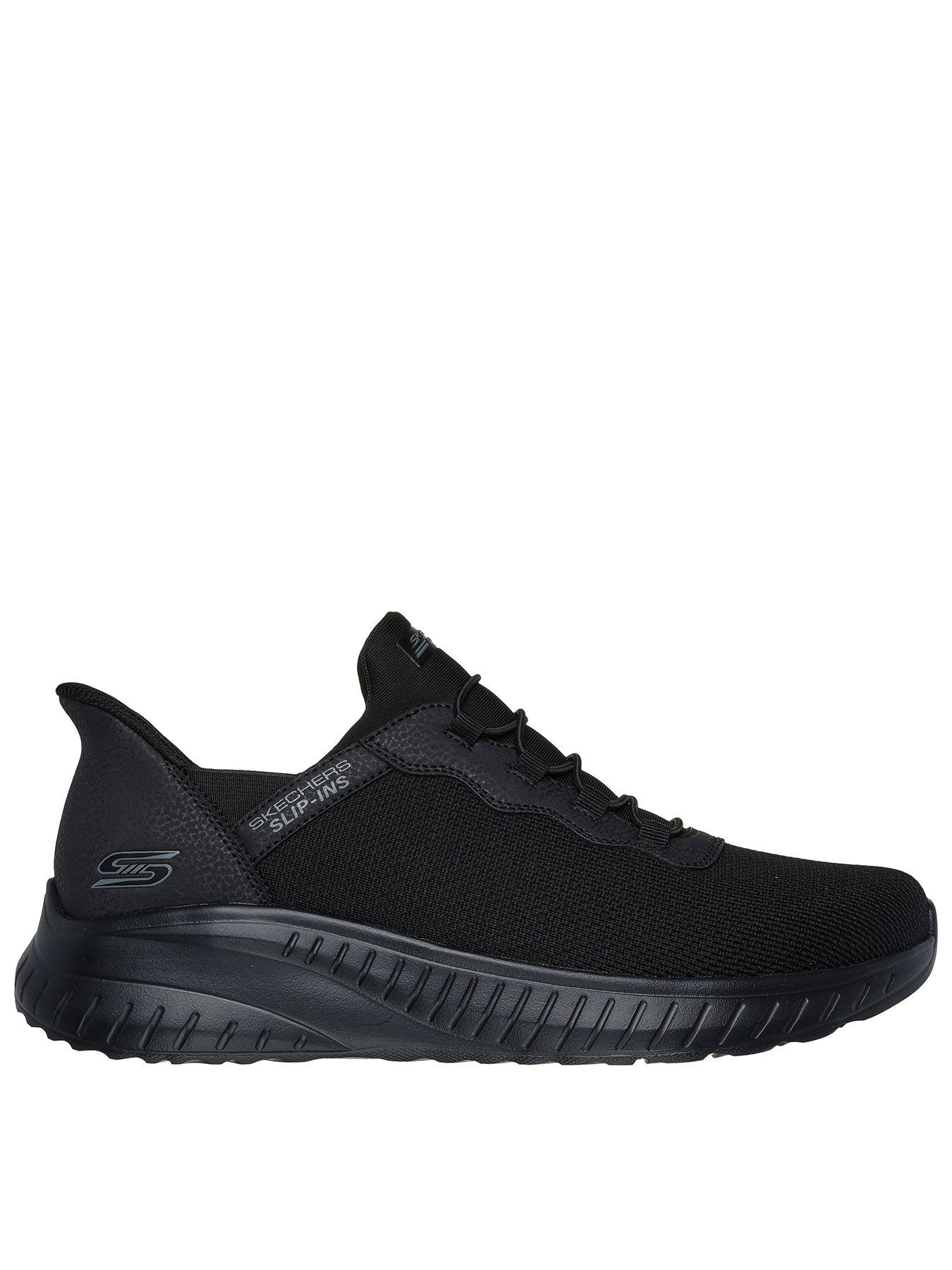 Skechers Skechers Bobs Squad Slip-Ins Gore Bungee Lace Trainers - Black Knit