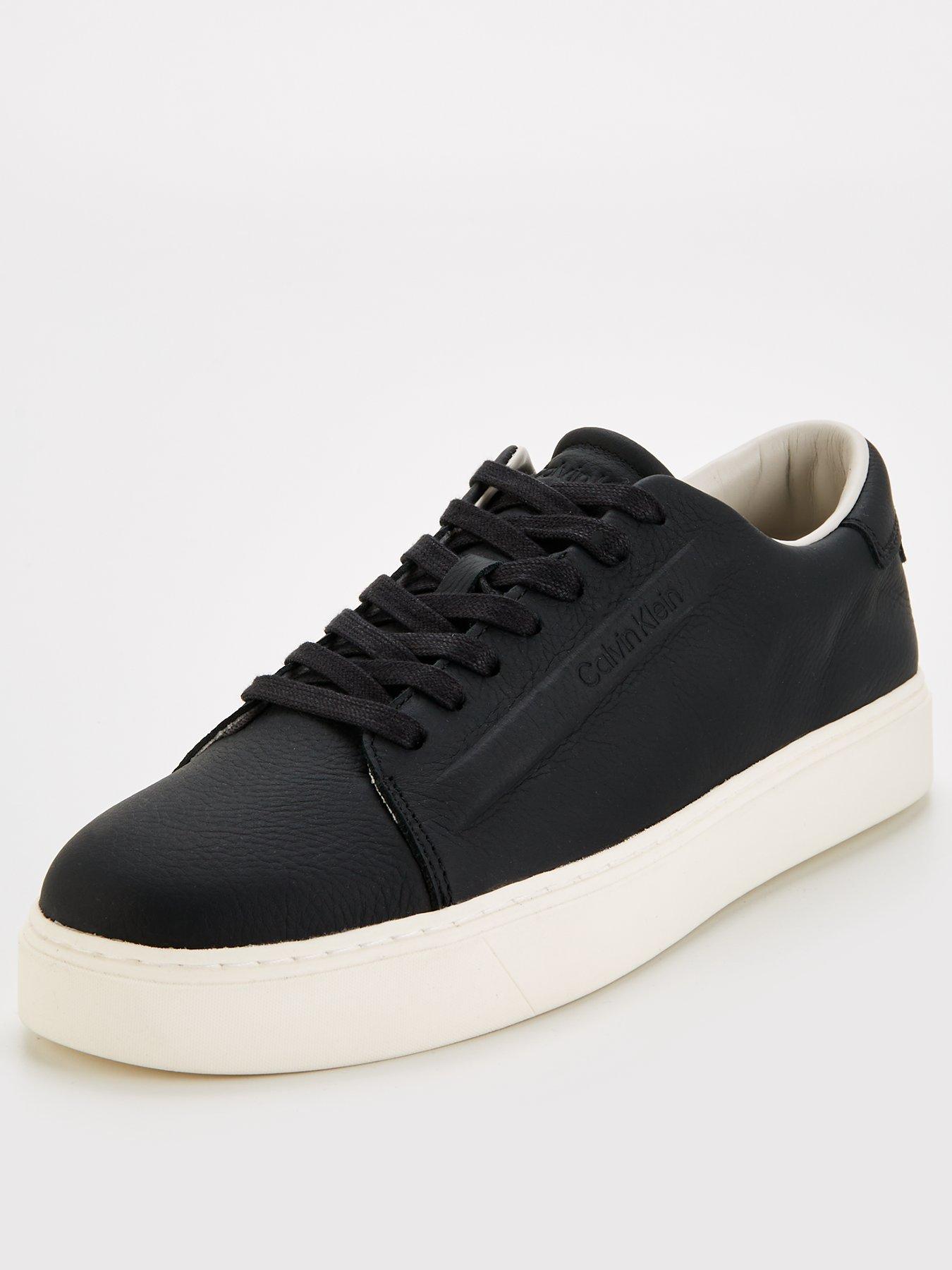 calvin-klein-calvin-klein-leather-lace-trainer-blackstillFront