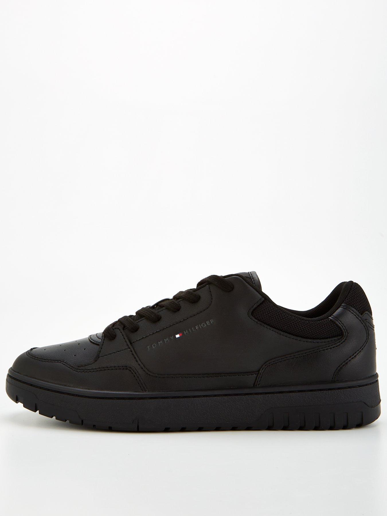 Tommy Hilfiger Tommy Hilfiger Leather Essential Basket Trainers Black Very Ireland