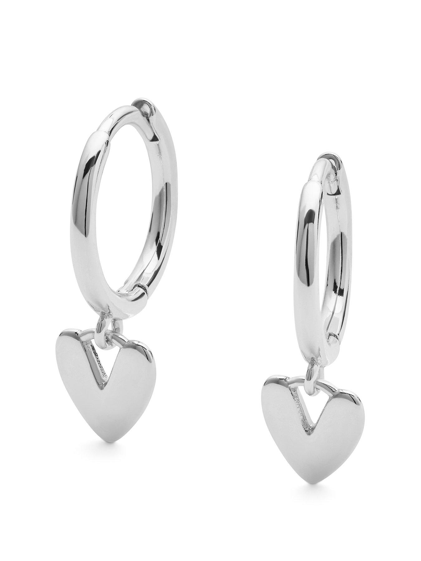 elk-bloom-sterling-silver-love-heart-hoop-earrings-silver