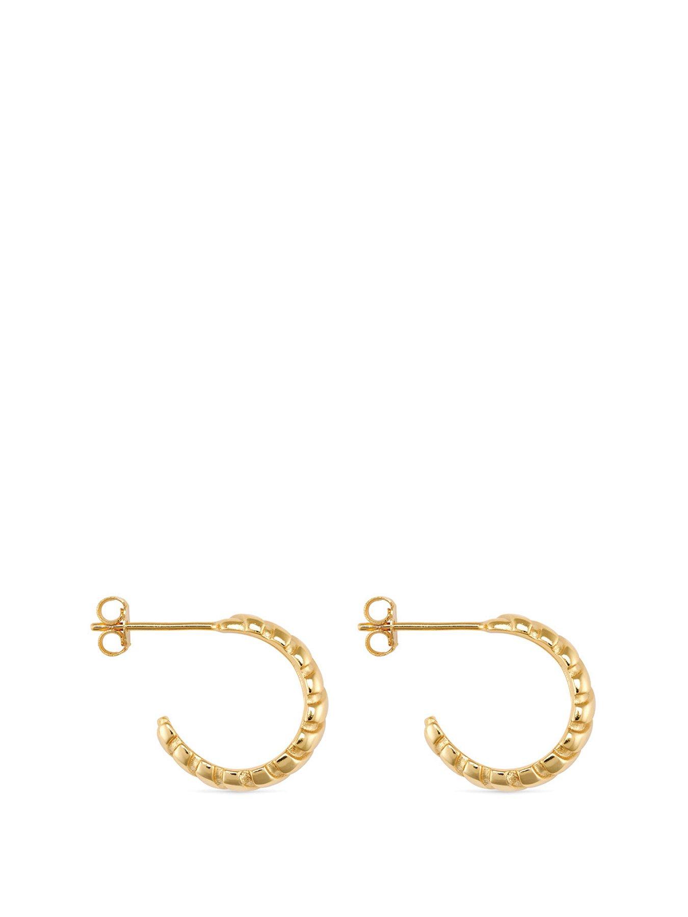 elk-bloom-chunky-14k-plated-ribbed-gold-hoop-earrings