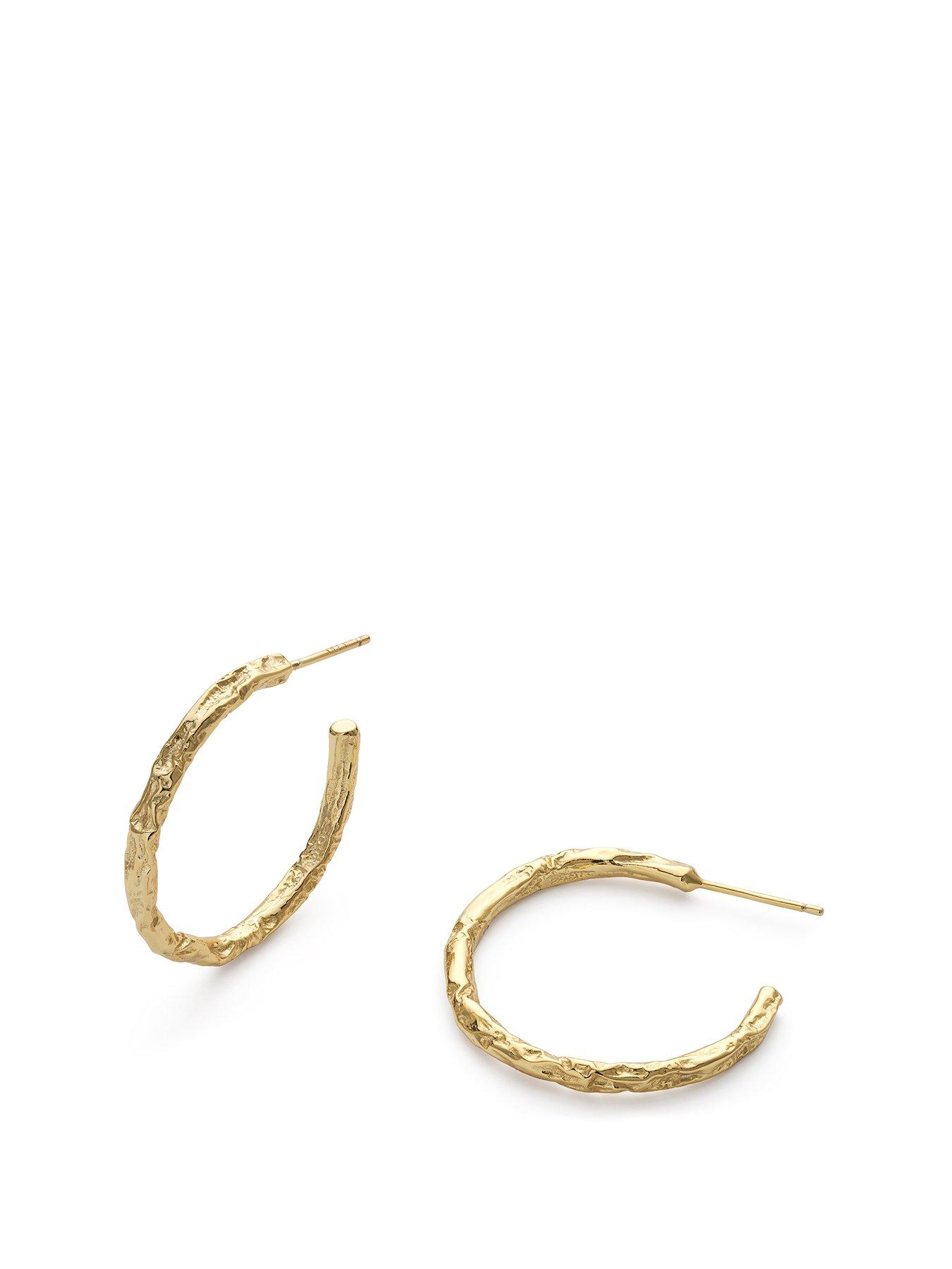 elk-bloom-14k-medium-gold-plated-thin-hoop-earrings