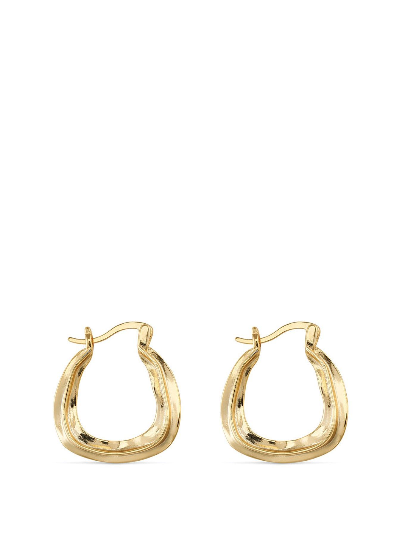 elk-bloom-chunky-14k-gold-plated-oval-hoop-earrings