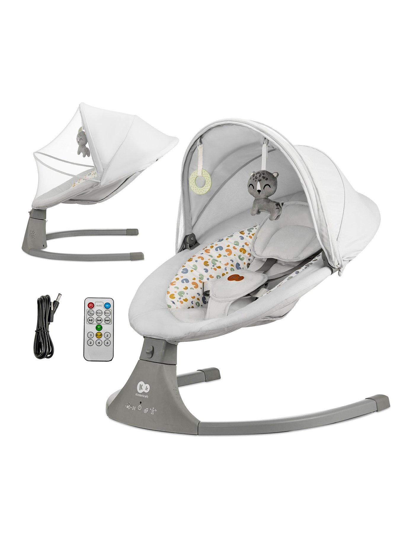 Kinderkraft Lumi 2 Electric Swing and Bouncer - Light Grey