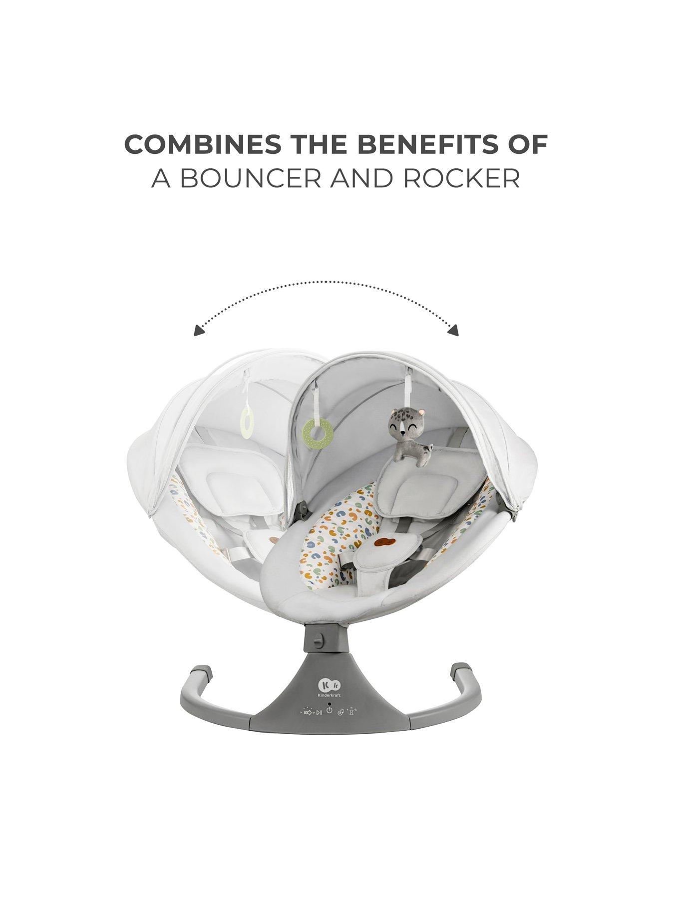 Image 4 of 8 of Kinderkraft Lumi 2 Electric&nbsp;Swing and Bouncer&nbsp;- Light Grey
