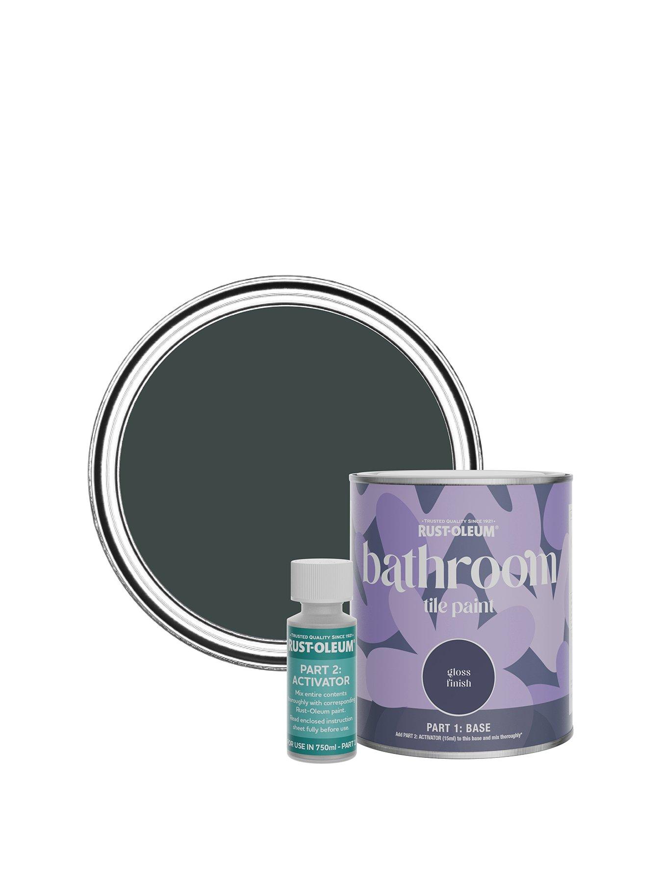 Rust-Oleum Gloss Finish Bathroom Tile Paint - Black Sand