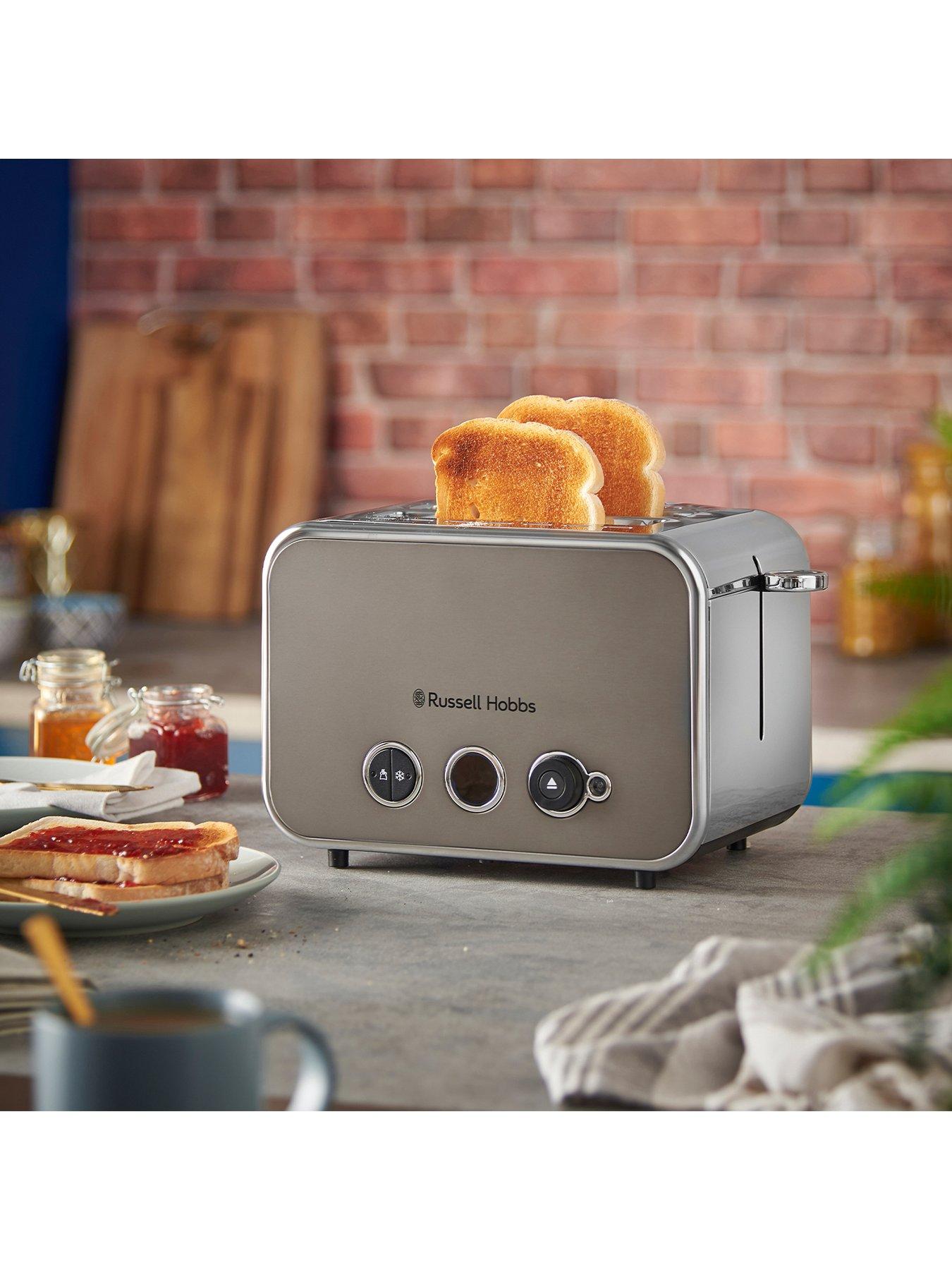 Image 5 of 7 of Russell Hobbs Distinctions Kettle and 2-Slice Toaster Bundle -&nbsp;Titanium
