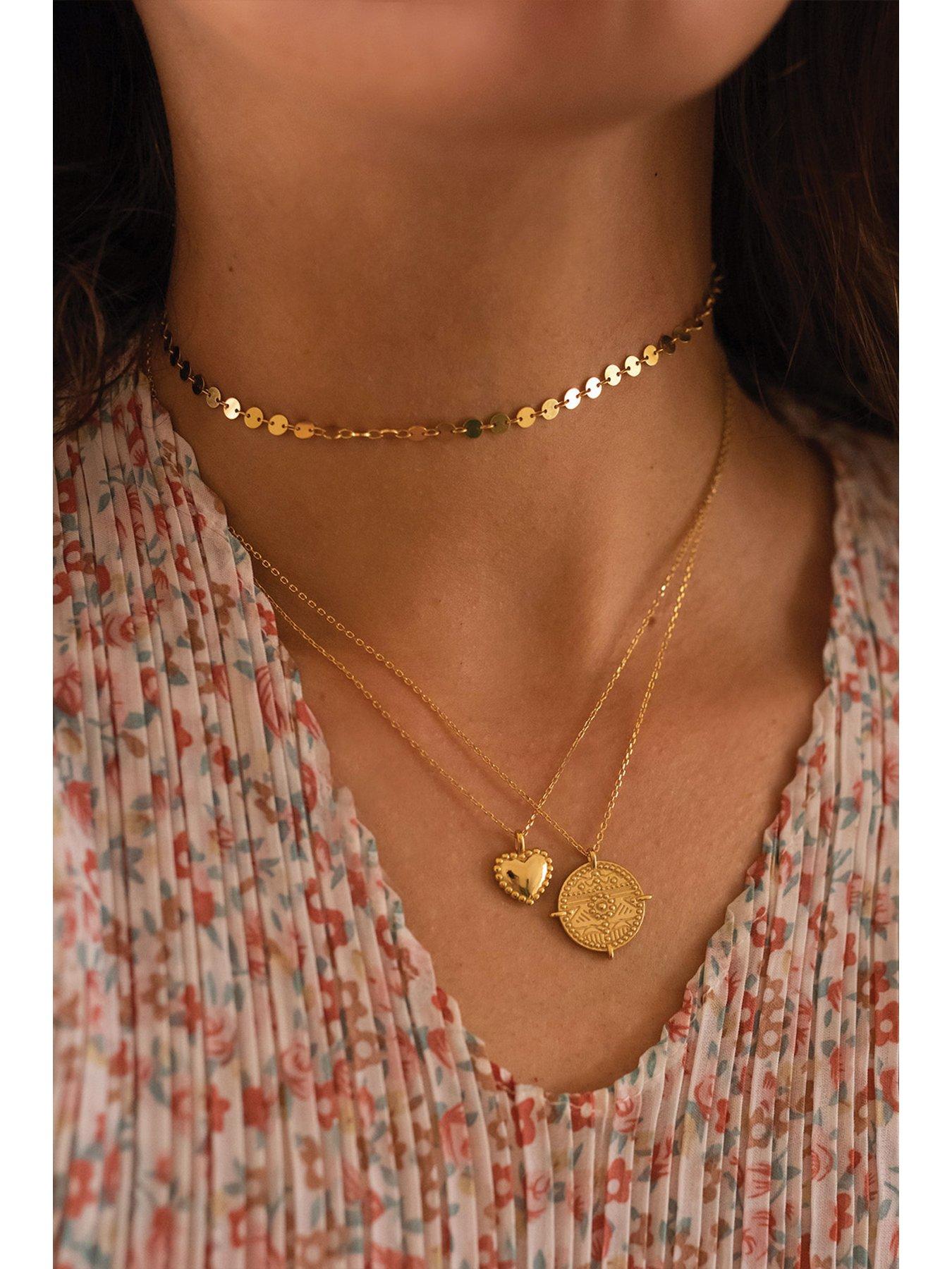 elk-bloom-dainty-18k-gold-plated-heart-love-necklacedetail