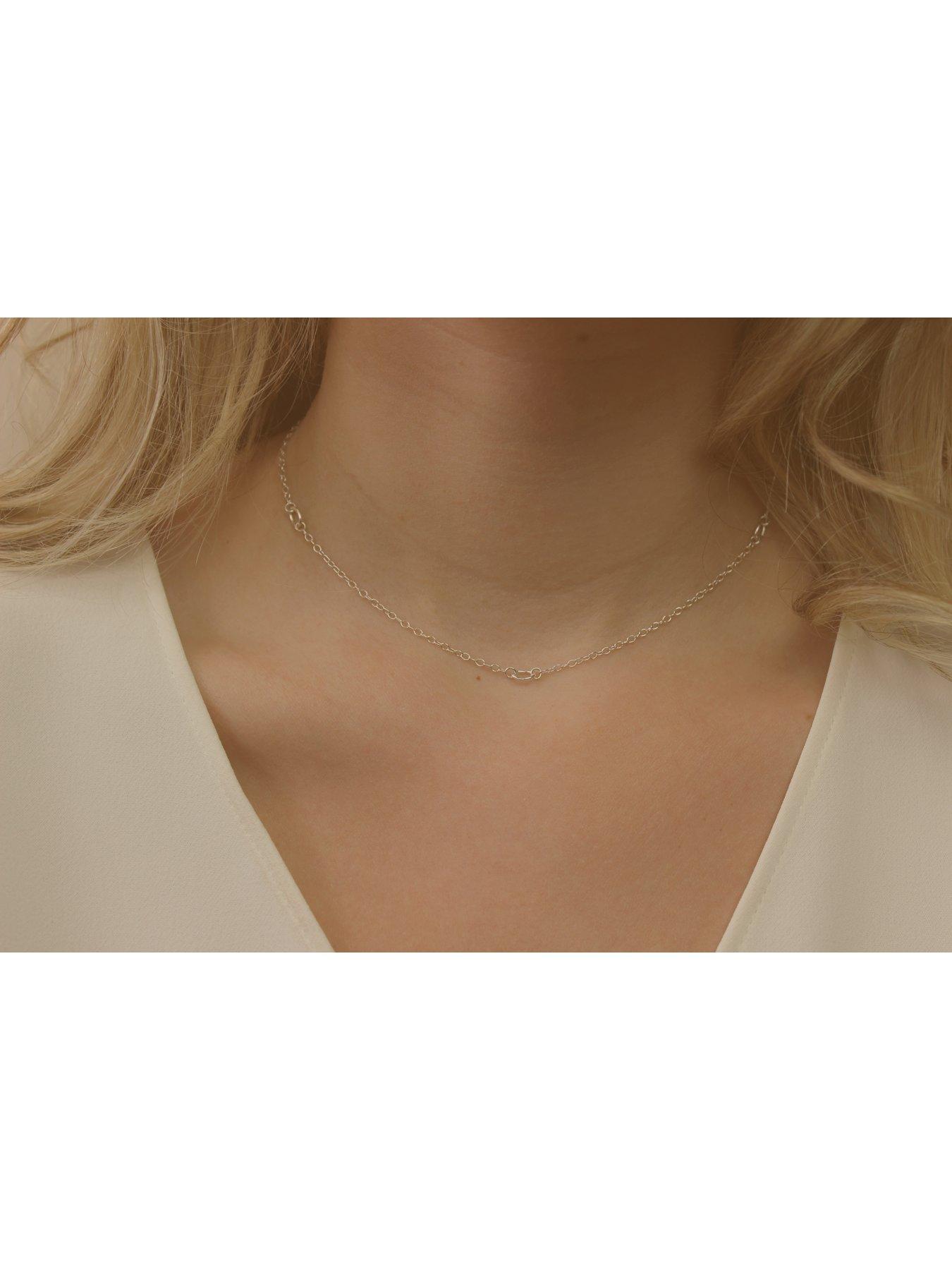 elk-bloom-simple-silver-choker-chain-necklace-silverback