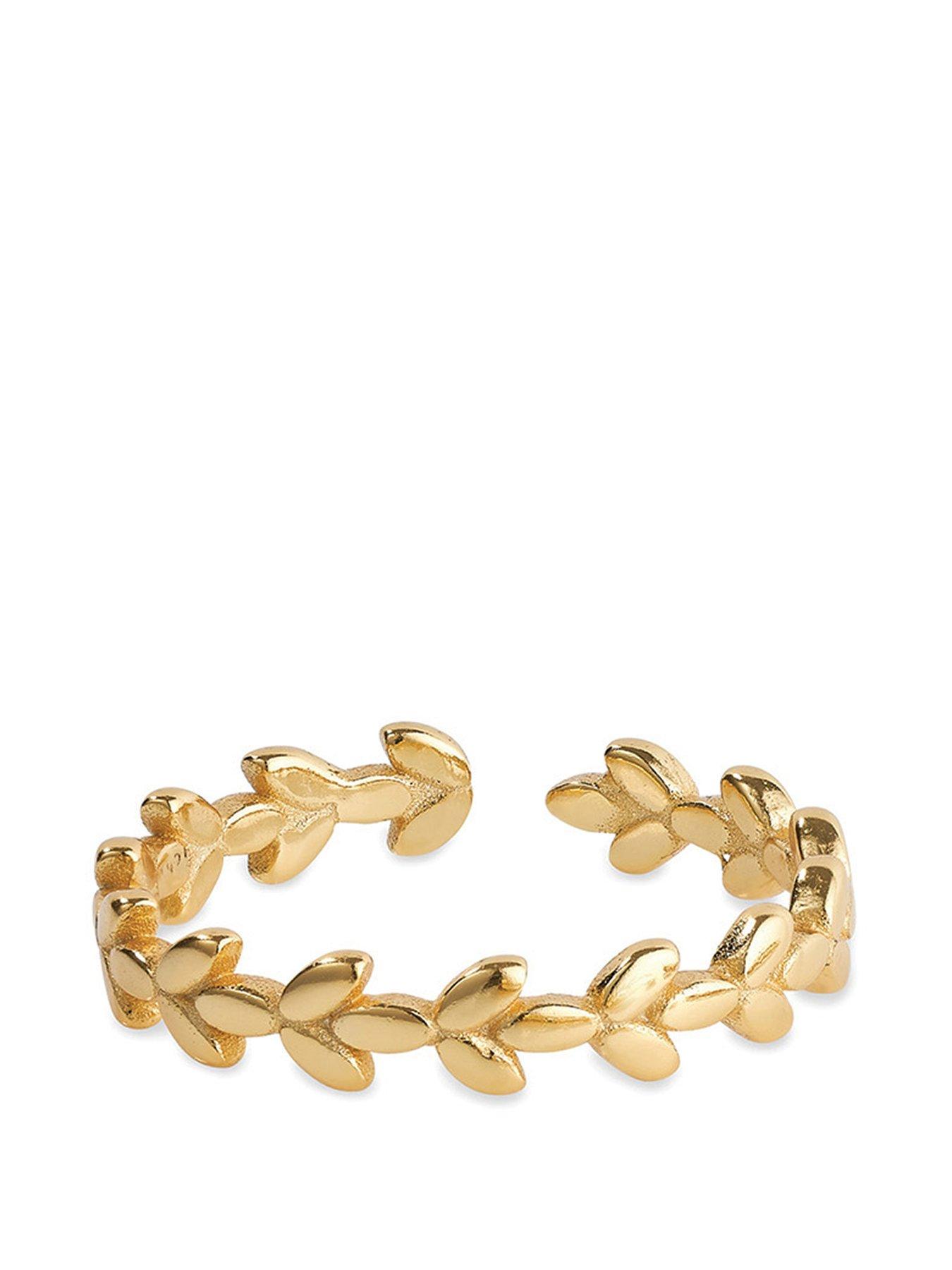 elk-bloom-14k-gold-plated-promise-leaf-stacking-ring