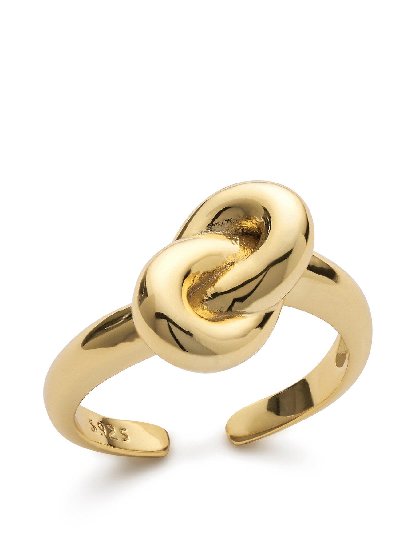 Elk & Bloom 18K Gold Plated Knot Ring
