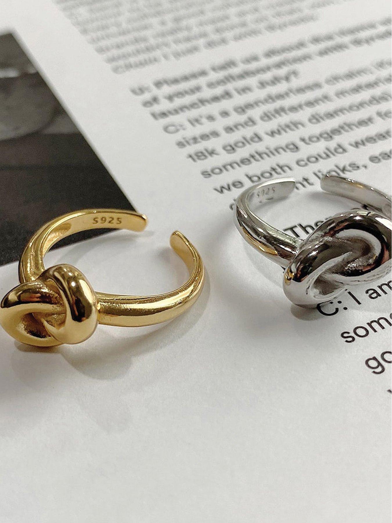 Image 2 of 6 of Elk & Bloom 18K Gold Plated Knot Ring