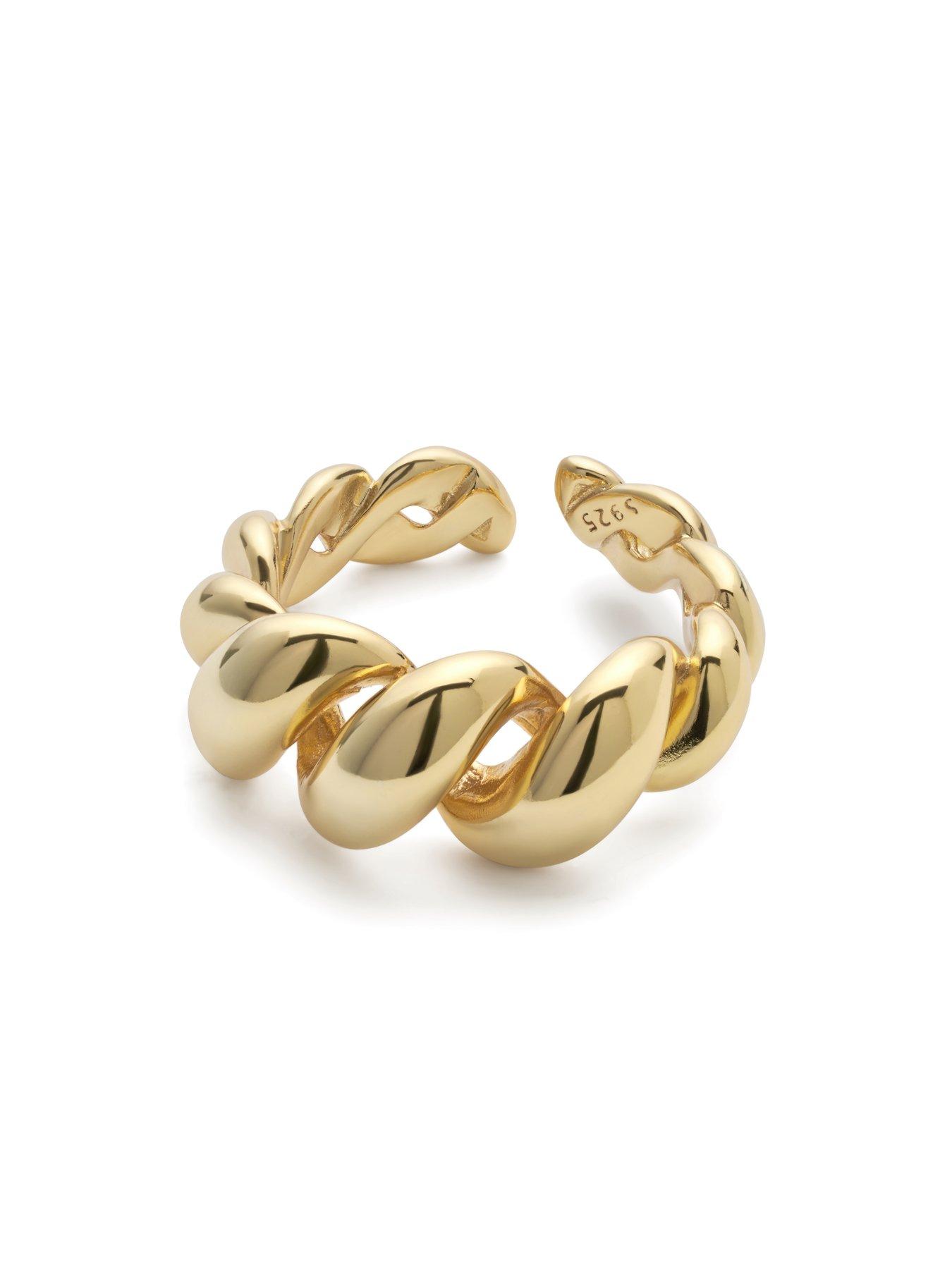 elk-bloom-14k-gold-plated-twist-link-ringdetail