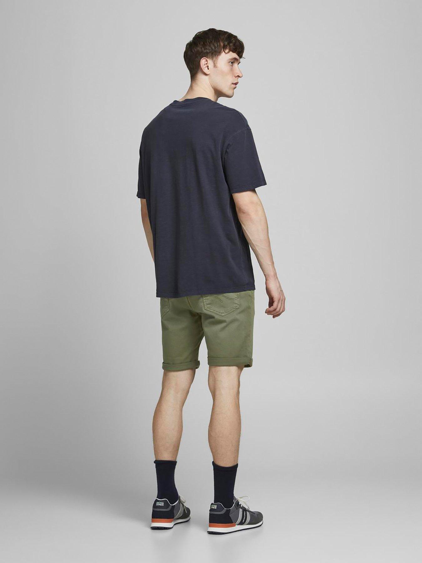 jack-jones-jack-amp-jones-5-pocket-denim-shorts-greenstillFront