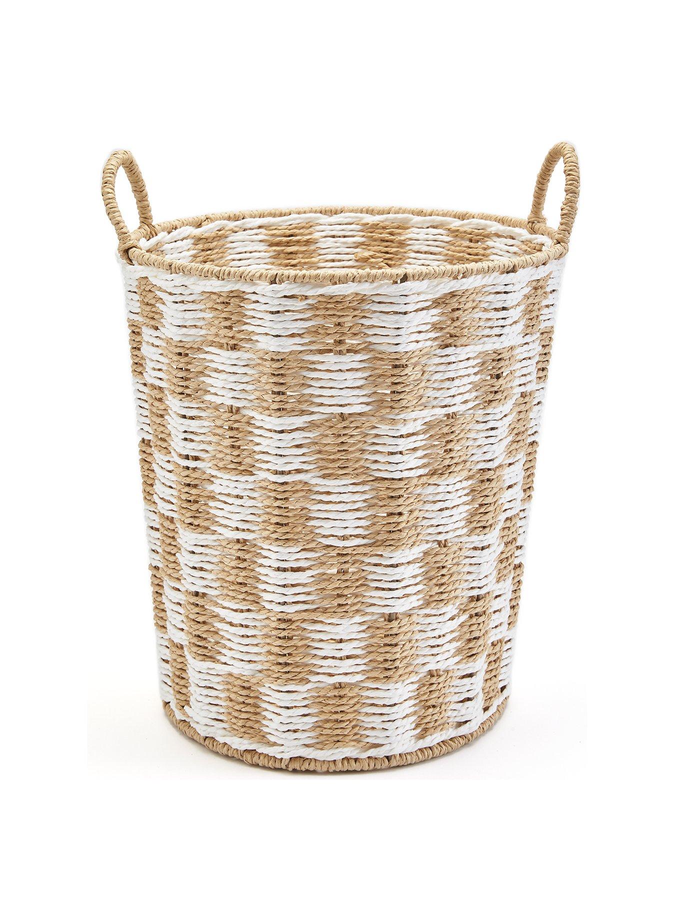 very-home-round-paper-rope-check-basketstillFront