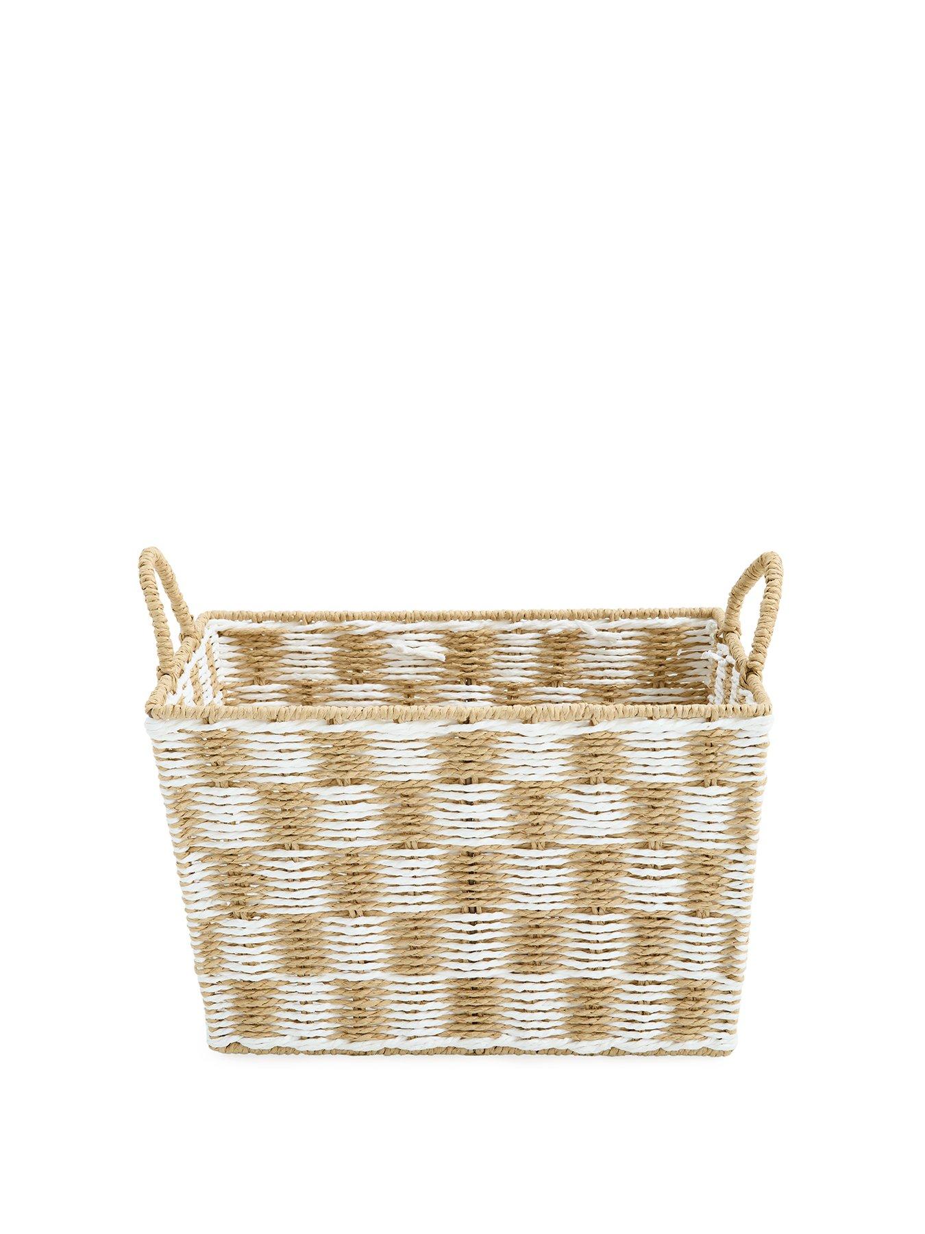 Image 2 of 6 of The Very Collection Square Paper Rope Check Basket