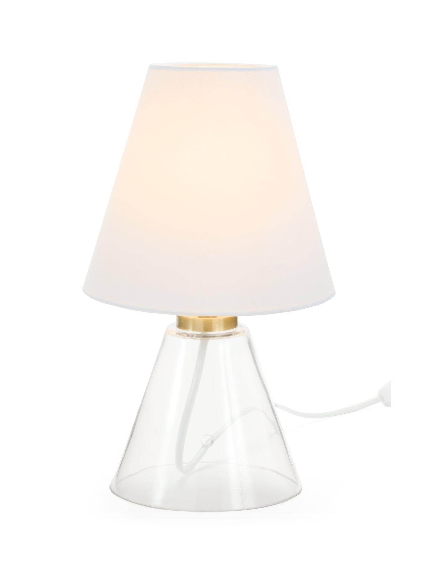 Image 3 of 6 of The Very Collection Conical Glass Table Lamp 23cm