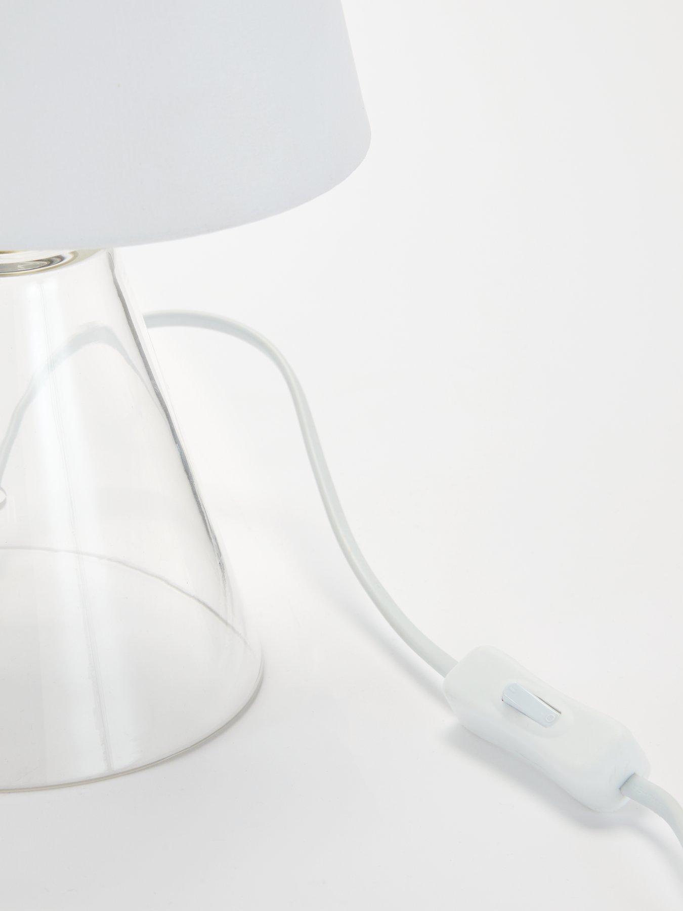 Image 5 of 6 of The Very Collection Conical Glass Table Lamp 23cm