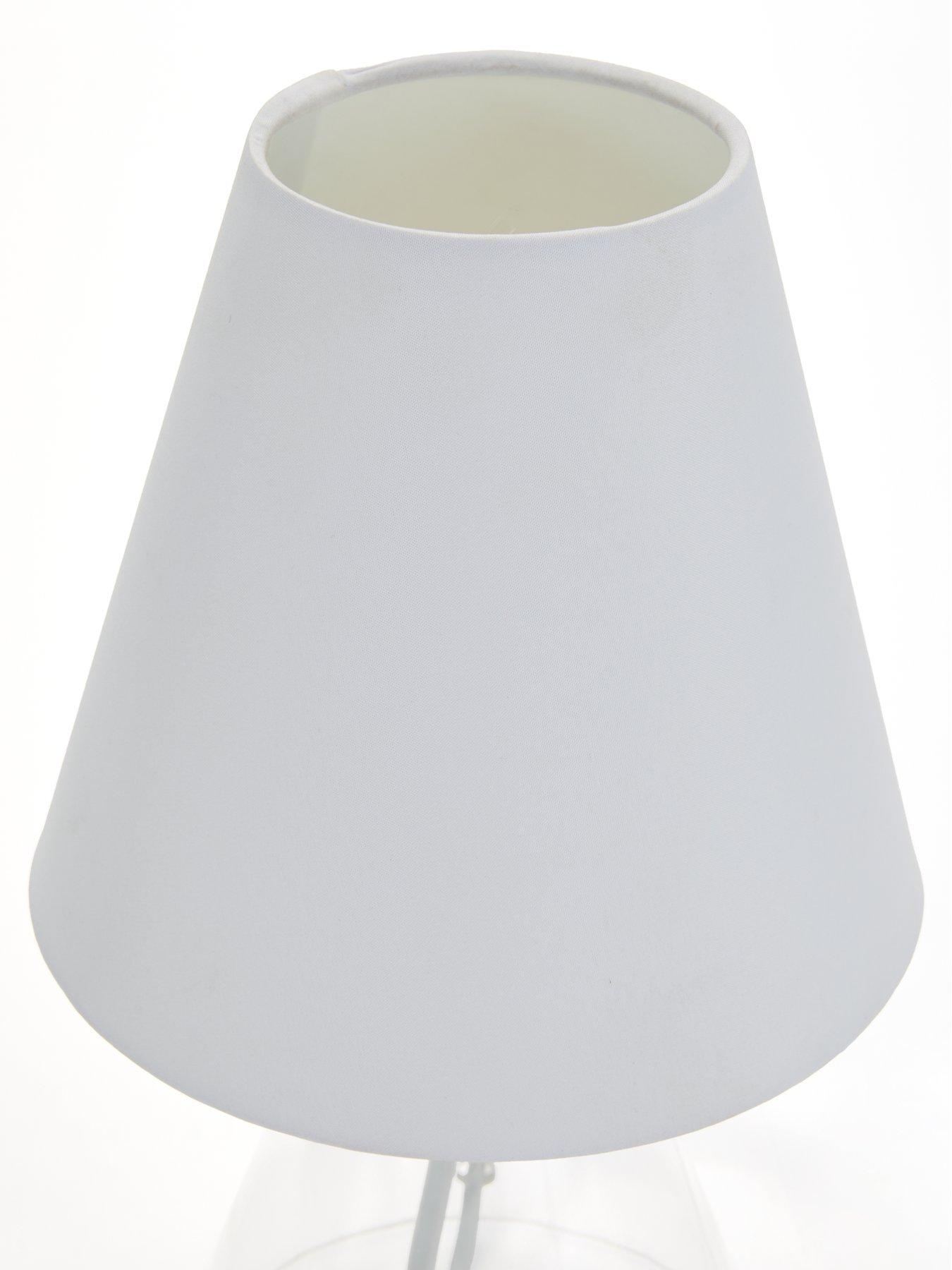 Image 6 of 6 of The Very Collection Conical Glass Table Lamp 23cm