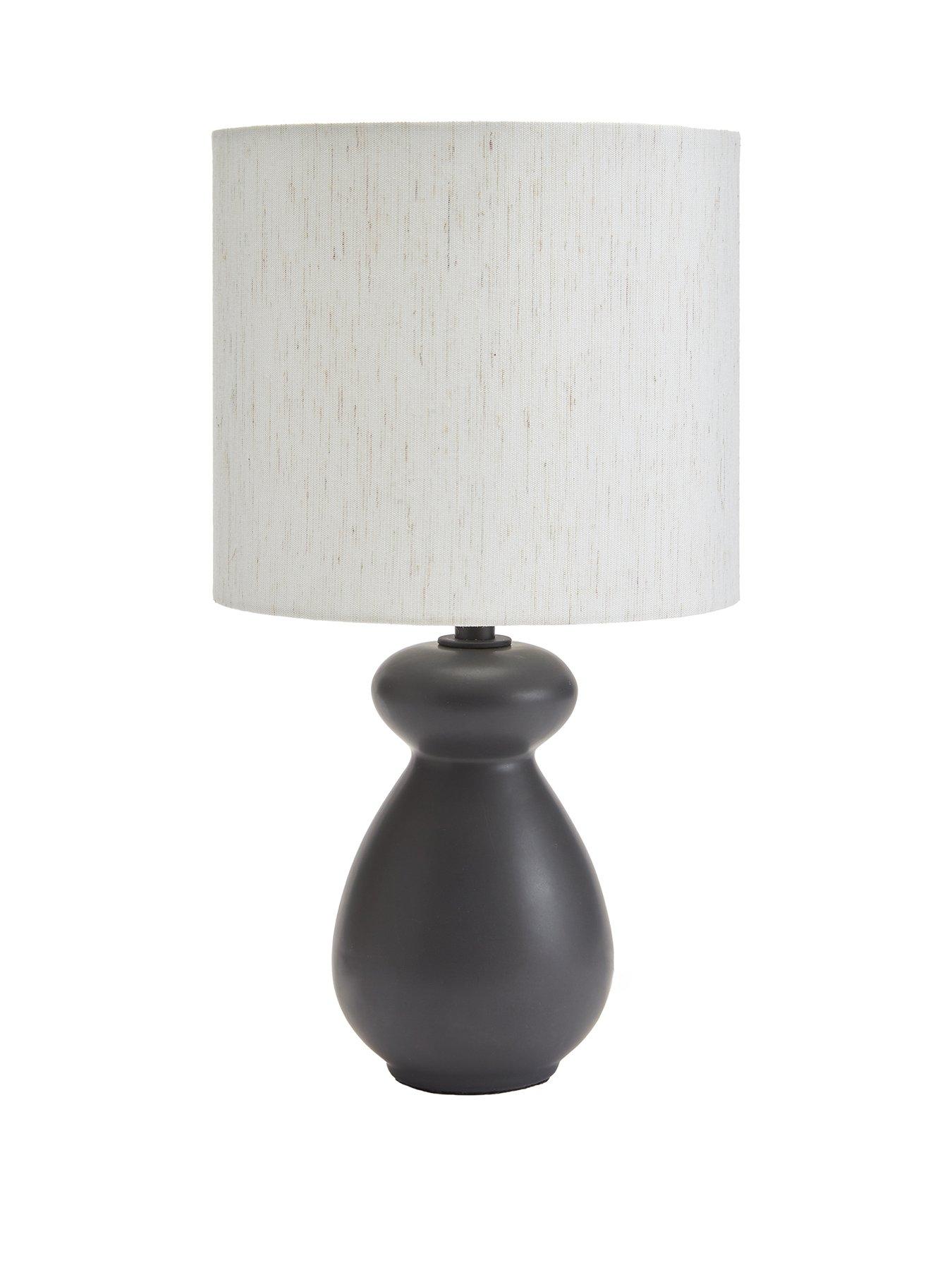 Image 2 of 6 of The Very Collection Black Chubby Table Lamp